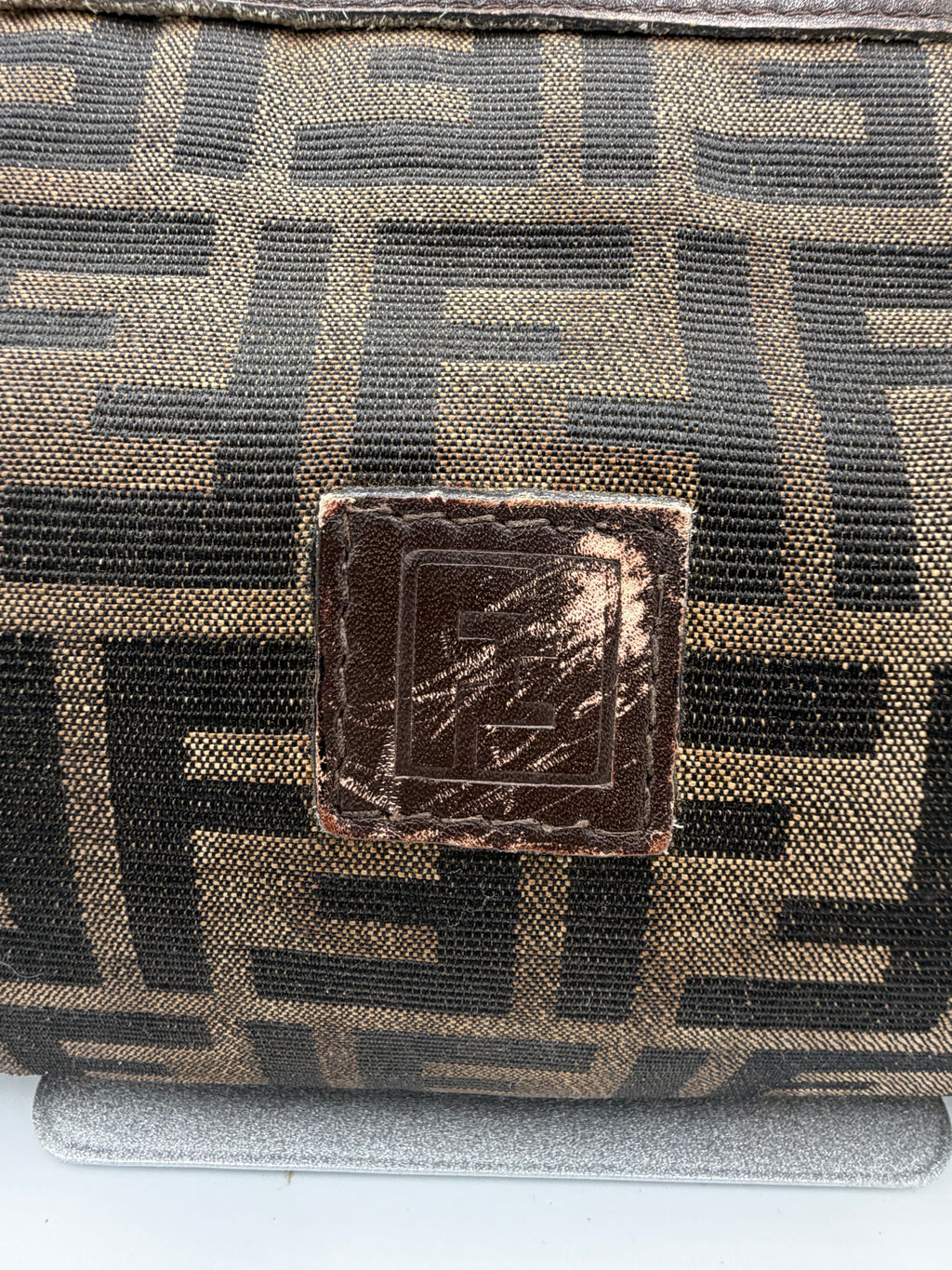 Fendi Zucca Canvas Cosmetic Pouch / Clutch