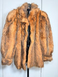 Vintage Golden Brown Raccoon Fur Coat – Large 038
