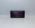 Vintage Miu Miu Croc-Embossed Leather Wallet - Purple