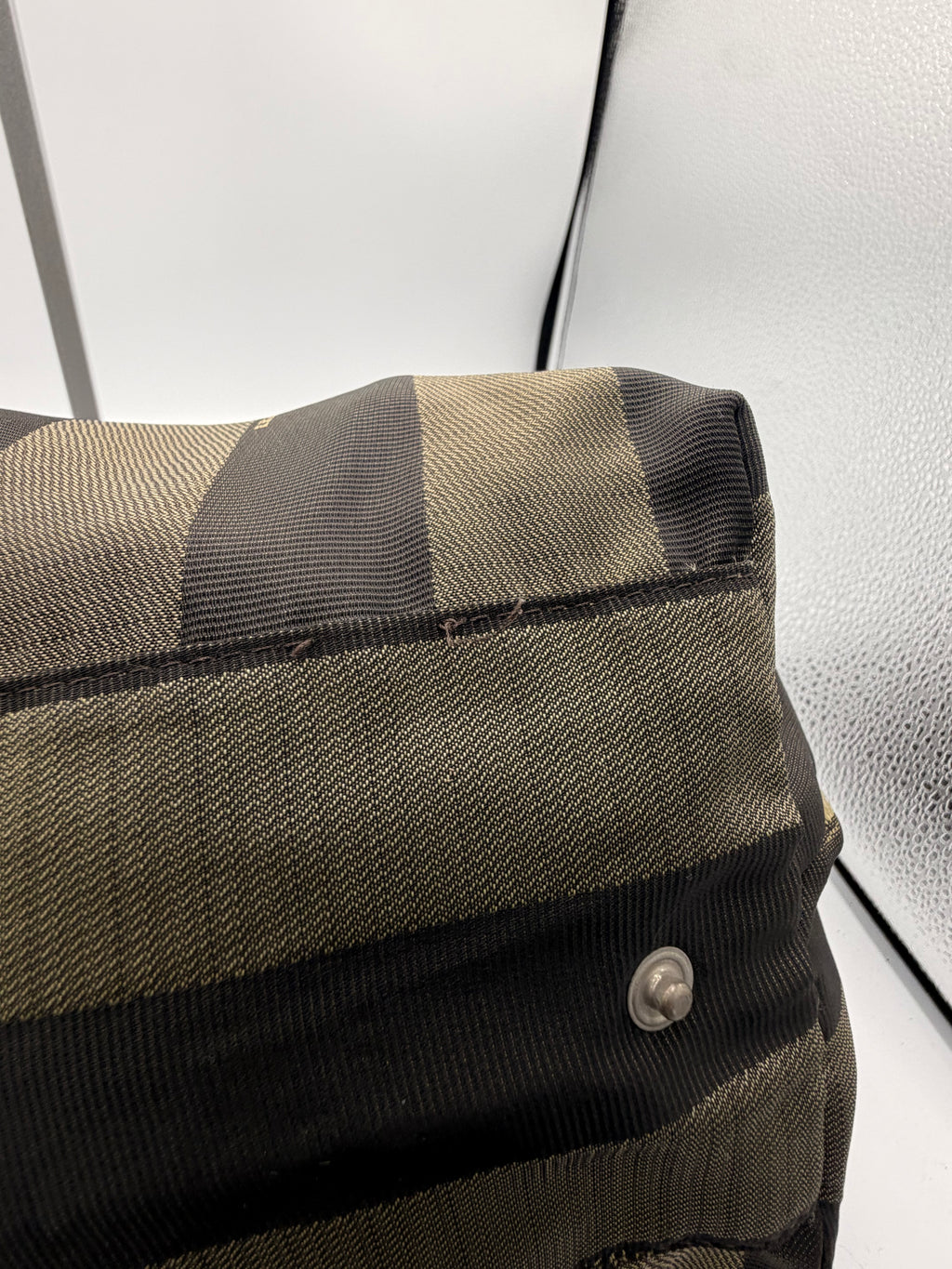 Fendi Pequin Stripe Tote Bag
