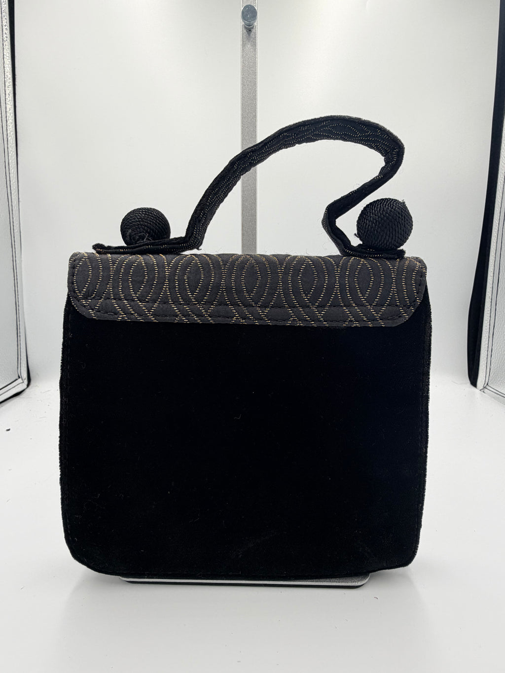 Fendi Black Evening Top Handle Bag