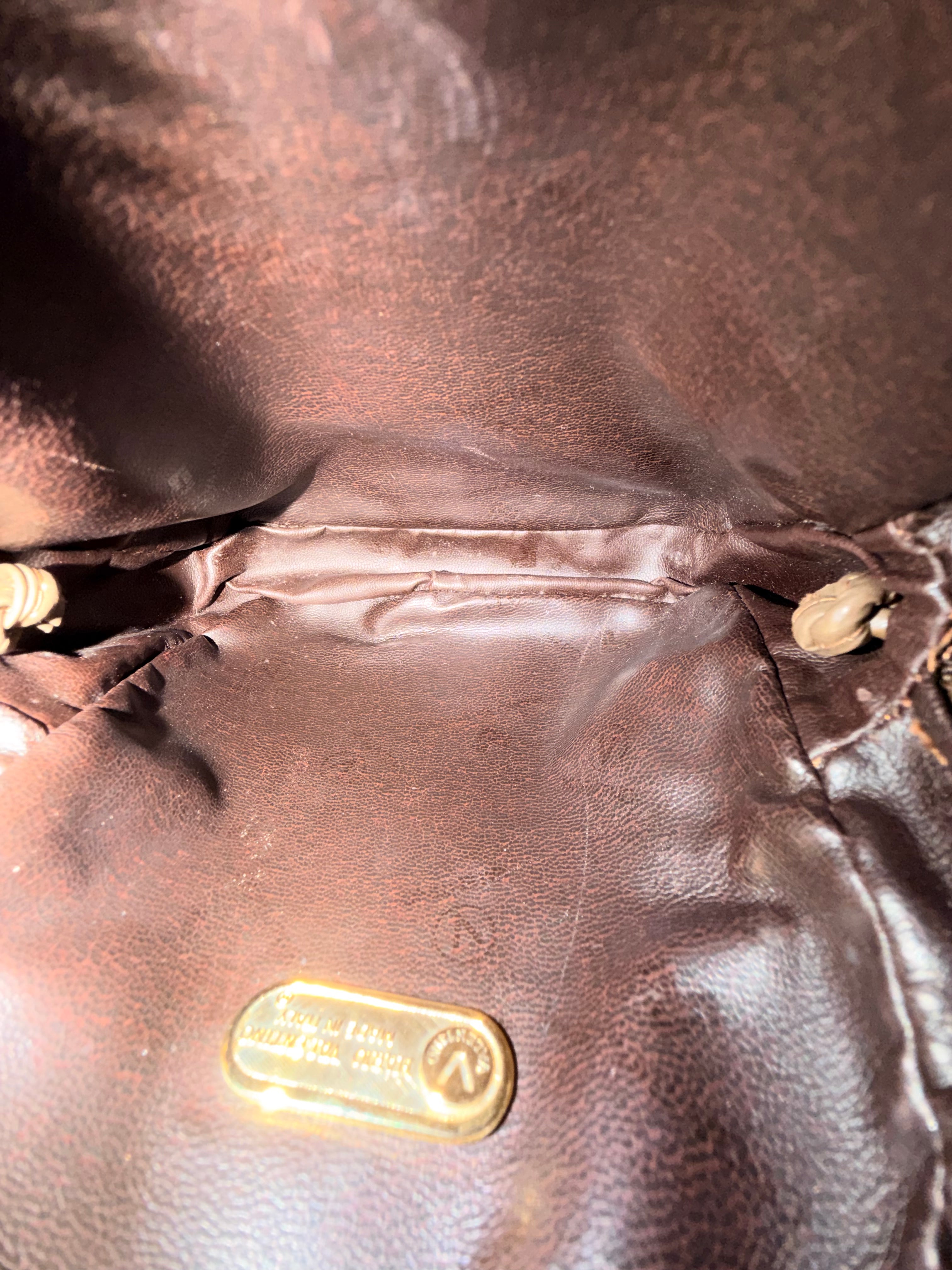 Valentino Monogram Mini Crossbody – Brown Vintage Logo