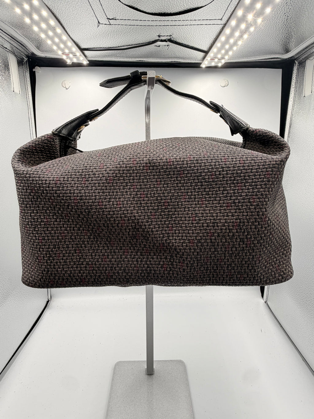 Vintage Yves Saint Laurent Woven Vanity Hand Bag