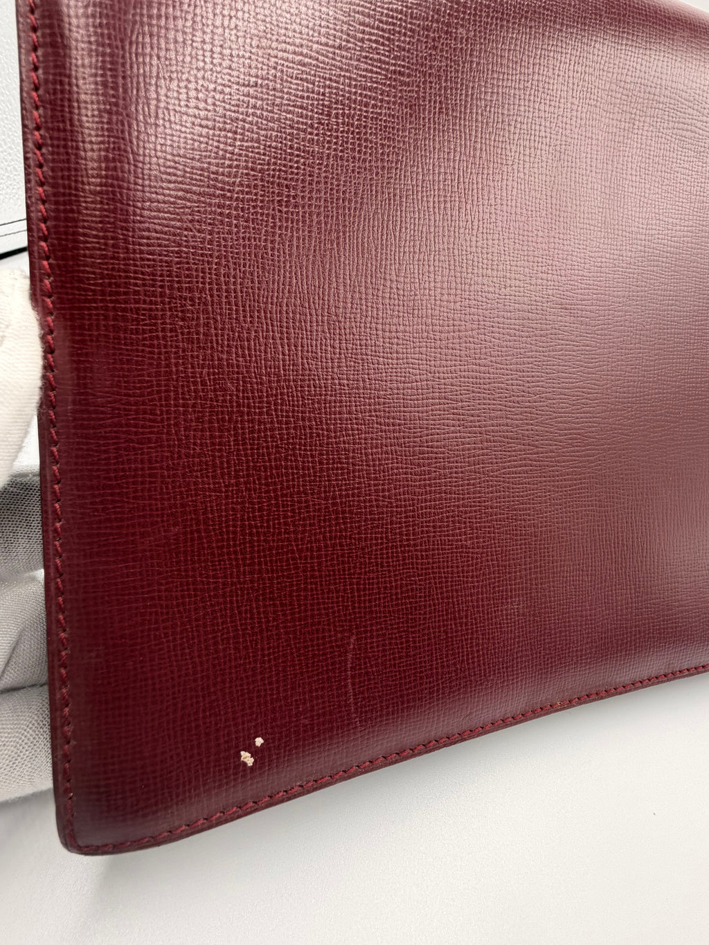 Cartier Must de Cartier Bordeaux Leather Wristlet