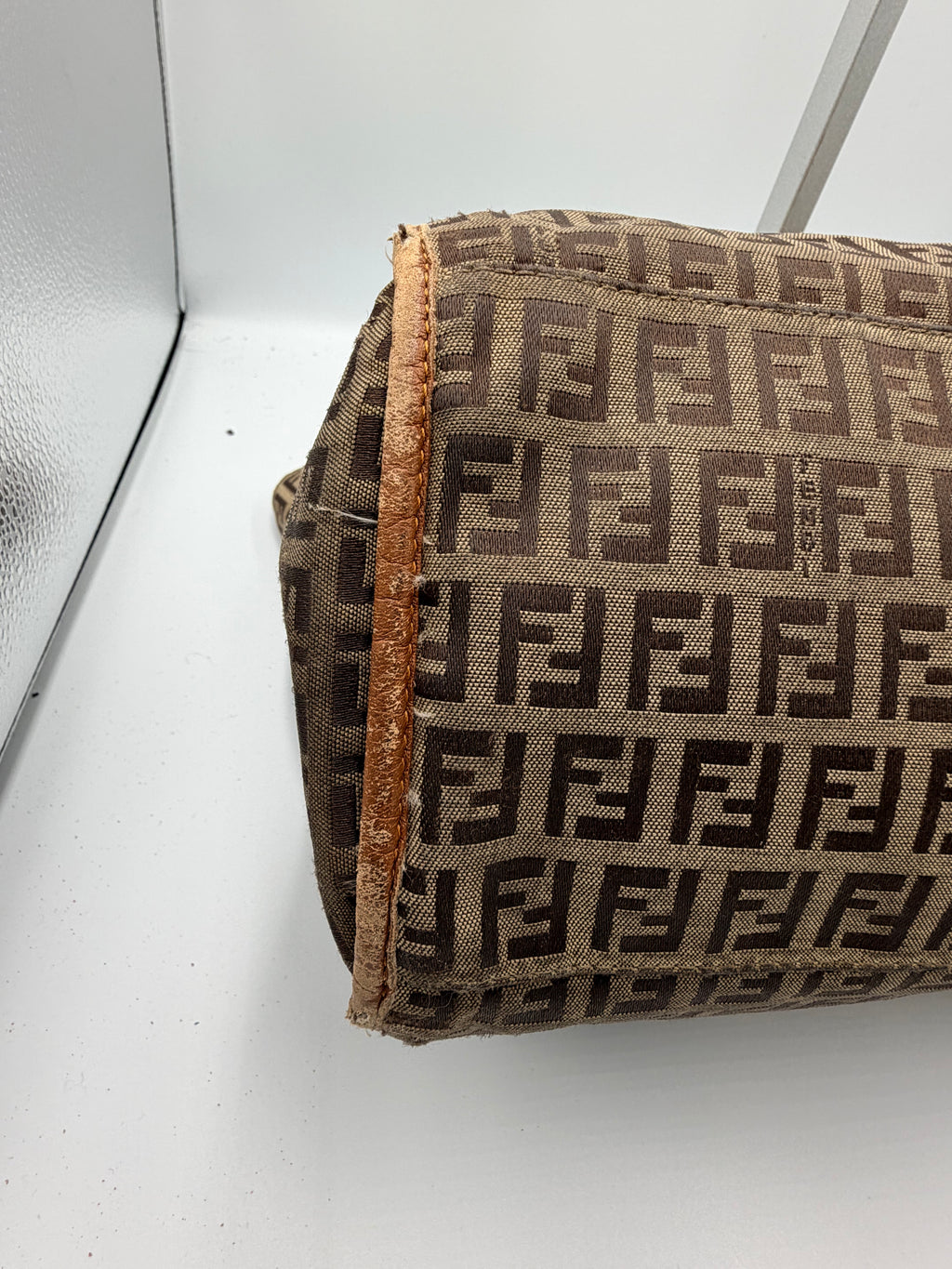 Fendi Zucca Bow Tote Bag