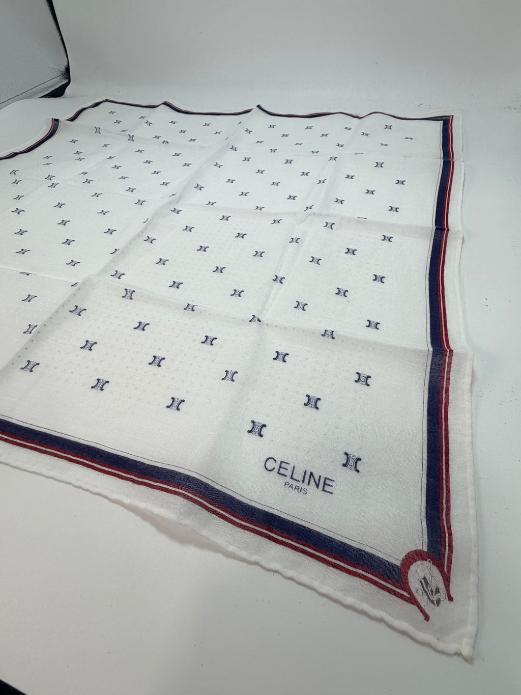 Celine Monogram Cotton Scarf