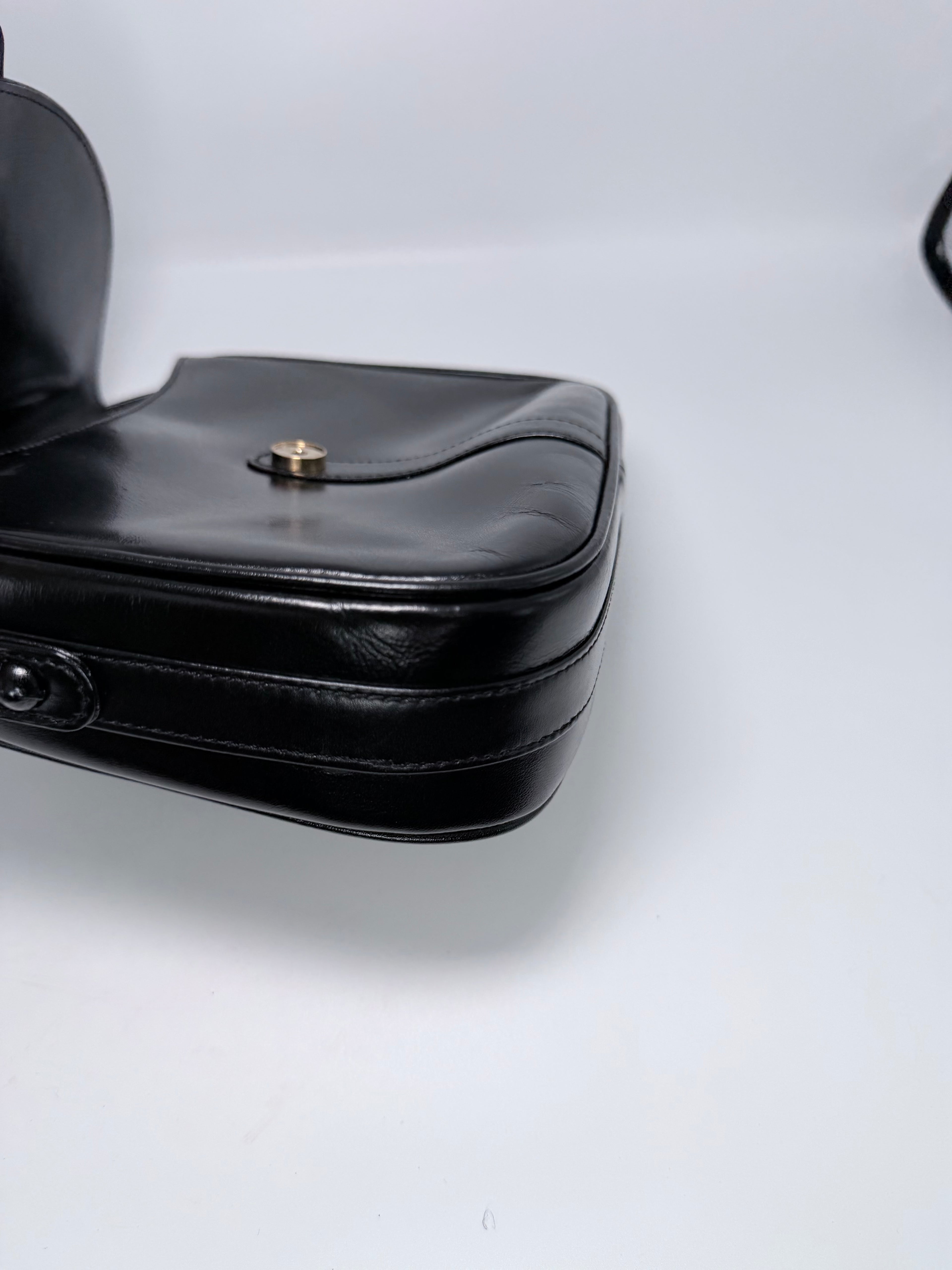 Balenciaga Black Leather Crossbody Bag