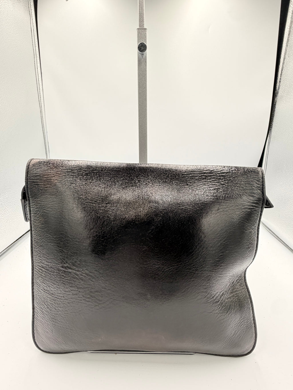 Celine Black Leather Envelope Clutch