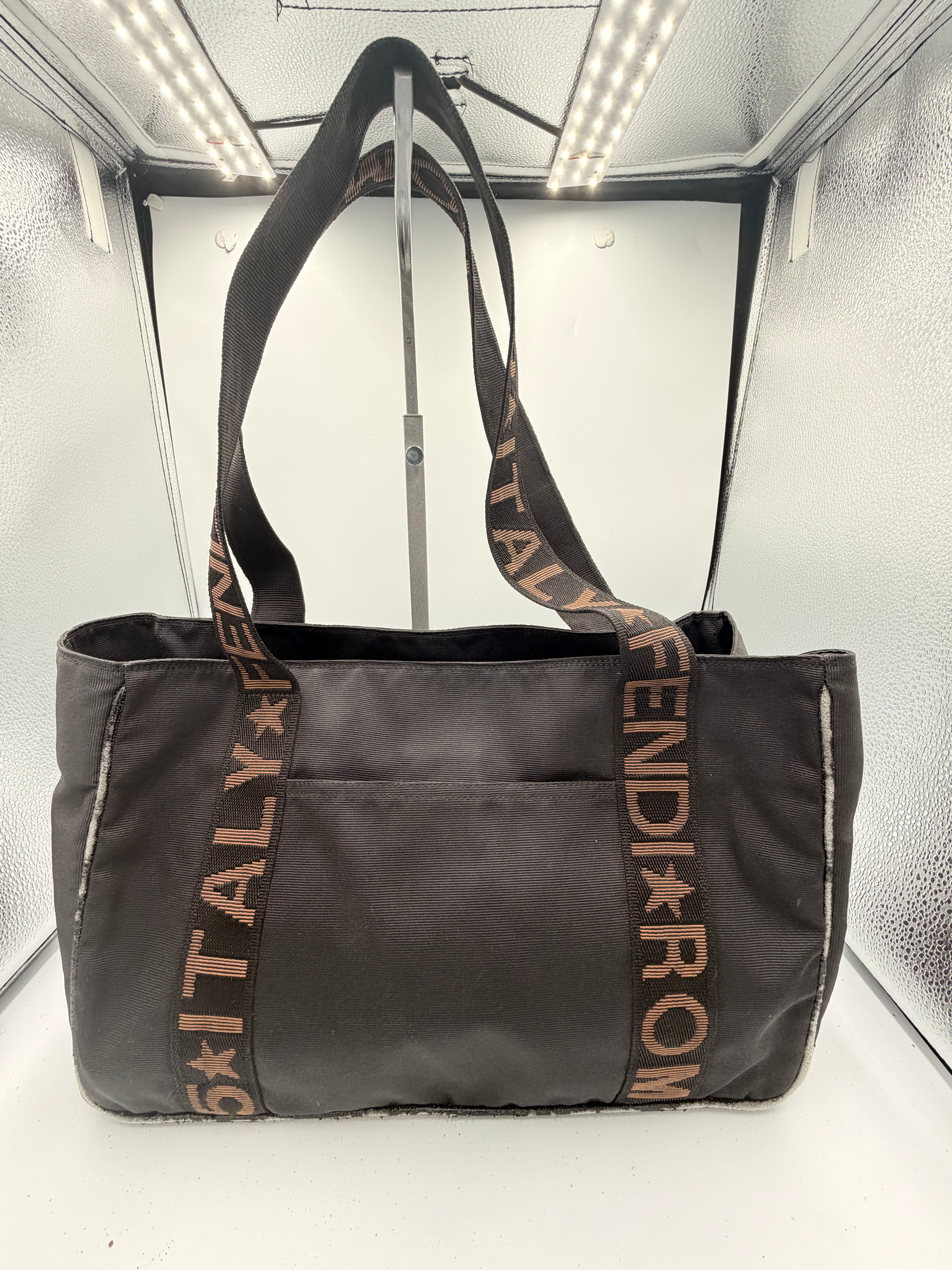 Fendi Roma 1925 Logo Strap Nylon Tote Bag
