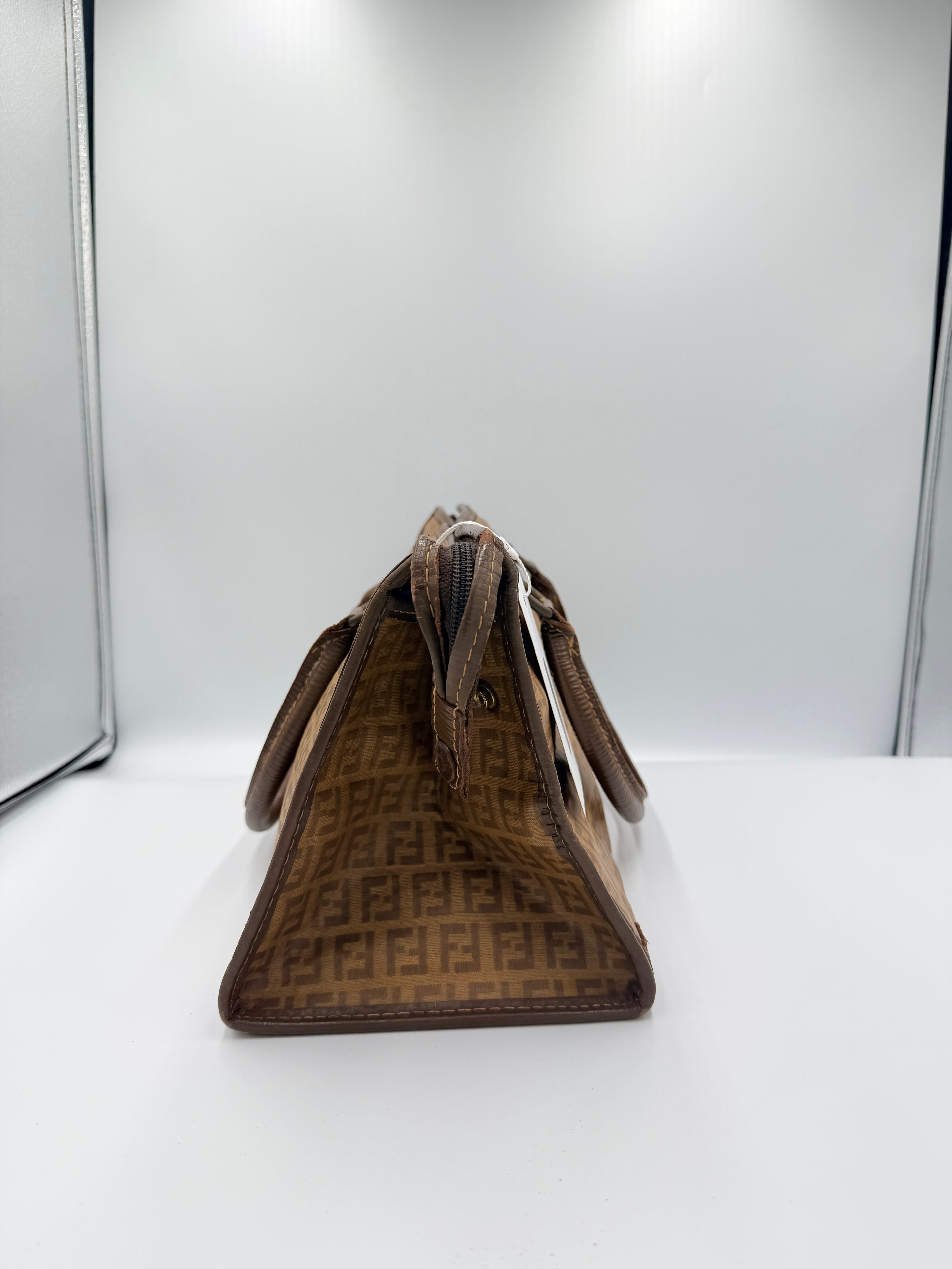 Fendi Zucca Triangle Tote Bag