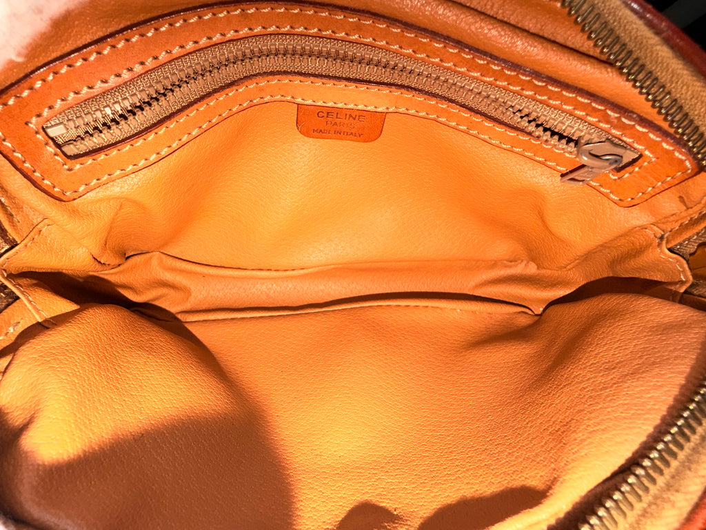 Celine Vintage Macadam Crossbody Camera Bag