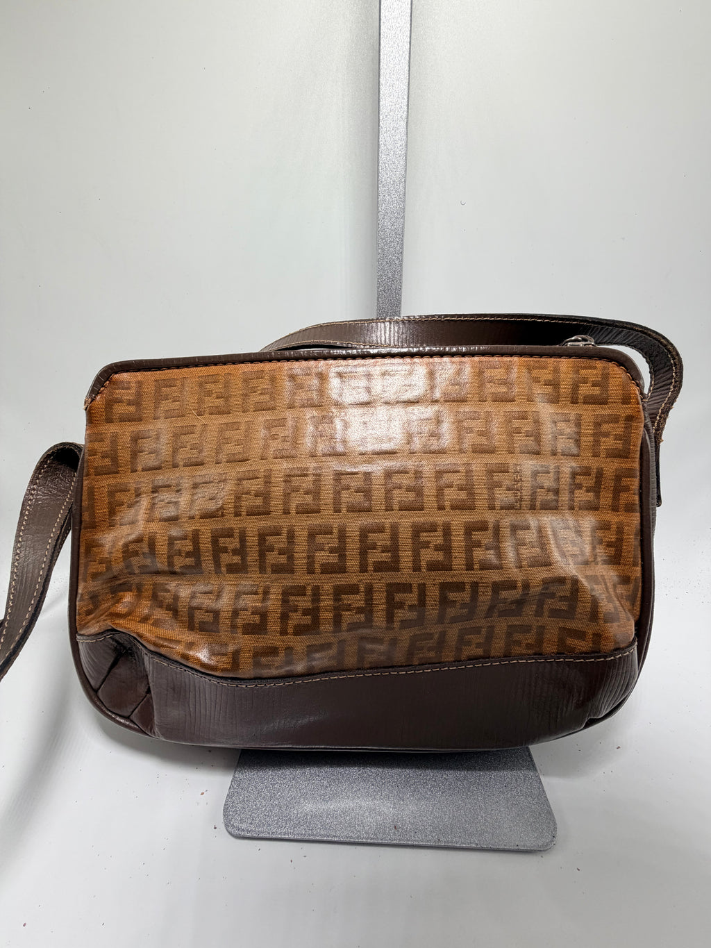 Fendi Zucca Crossbody Bag – Brown FF Monogram