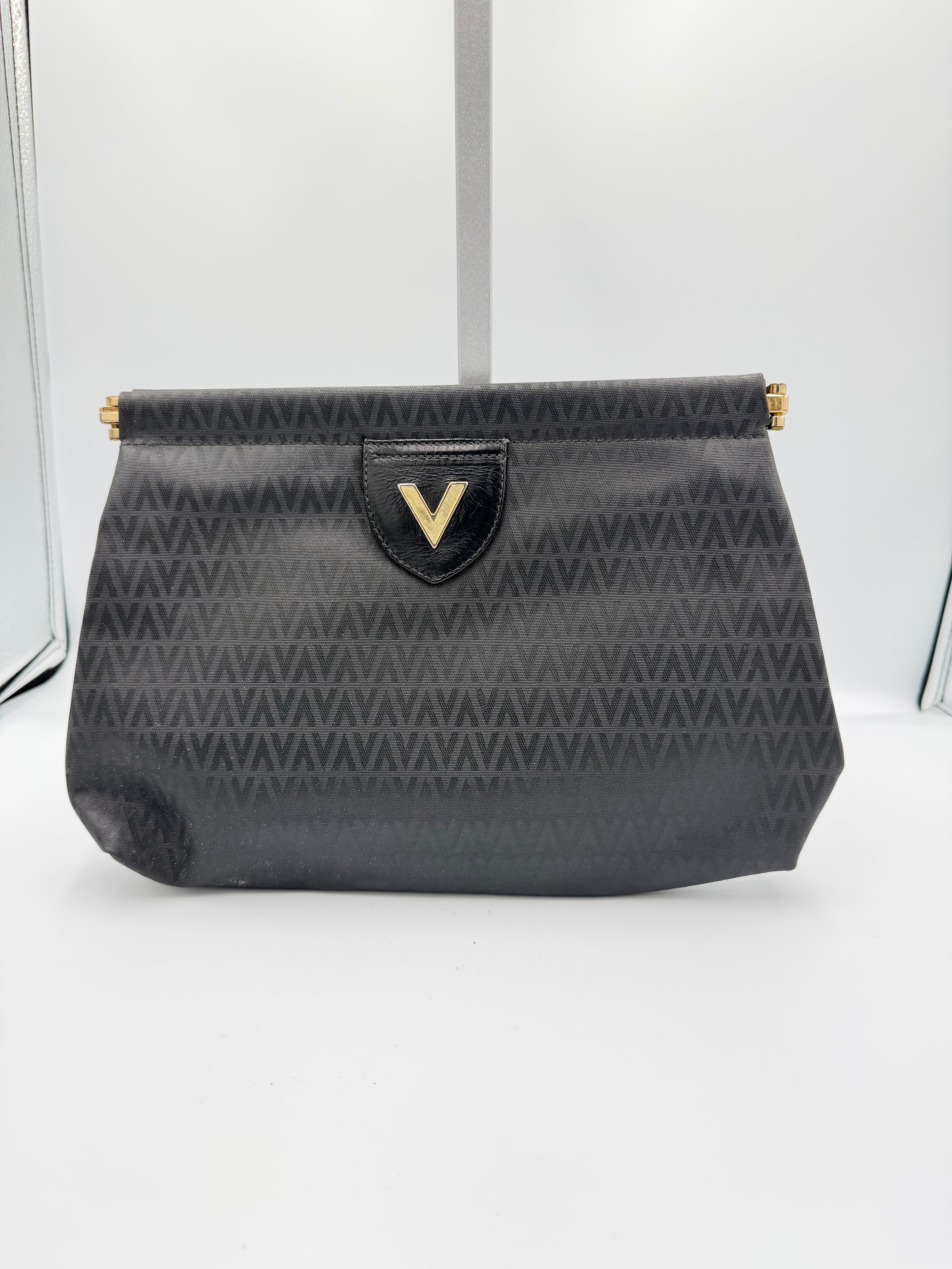 Valentino Vintage Logo Clutch - Black
