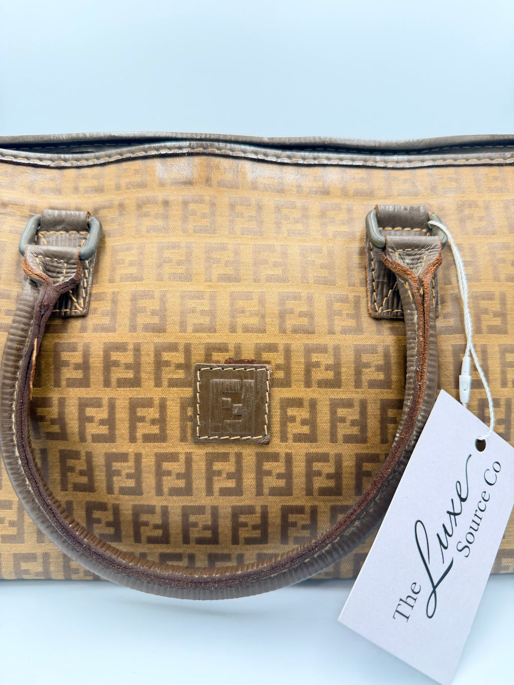 Fendi Zucca Triangle Tote Bag