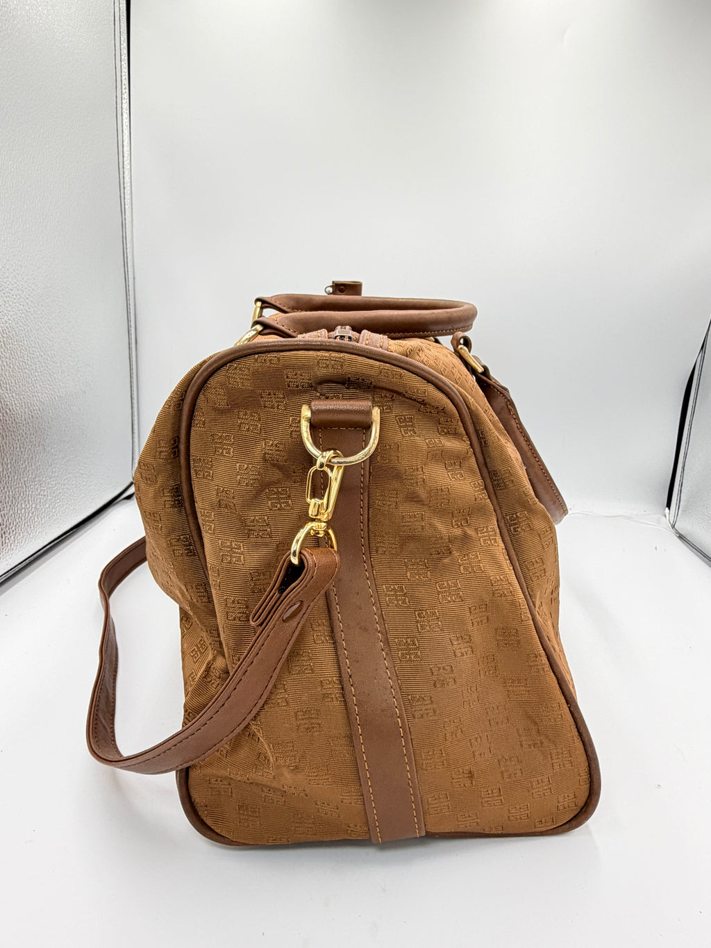 Givenchy Vintage 4G Monogram Boston Bag with Crossbody Stra