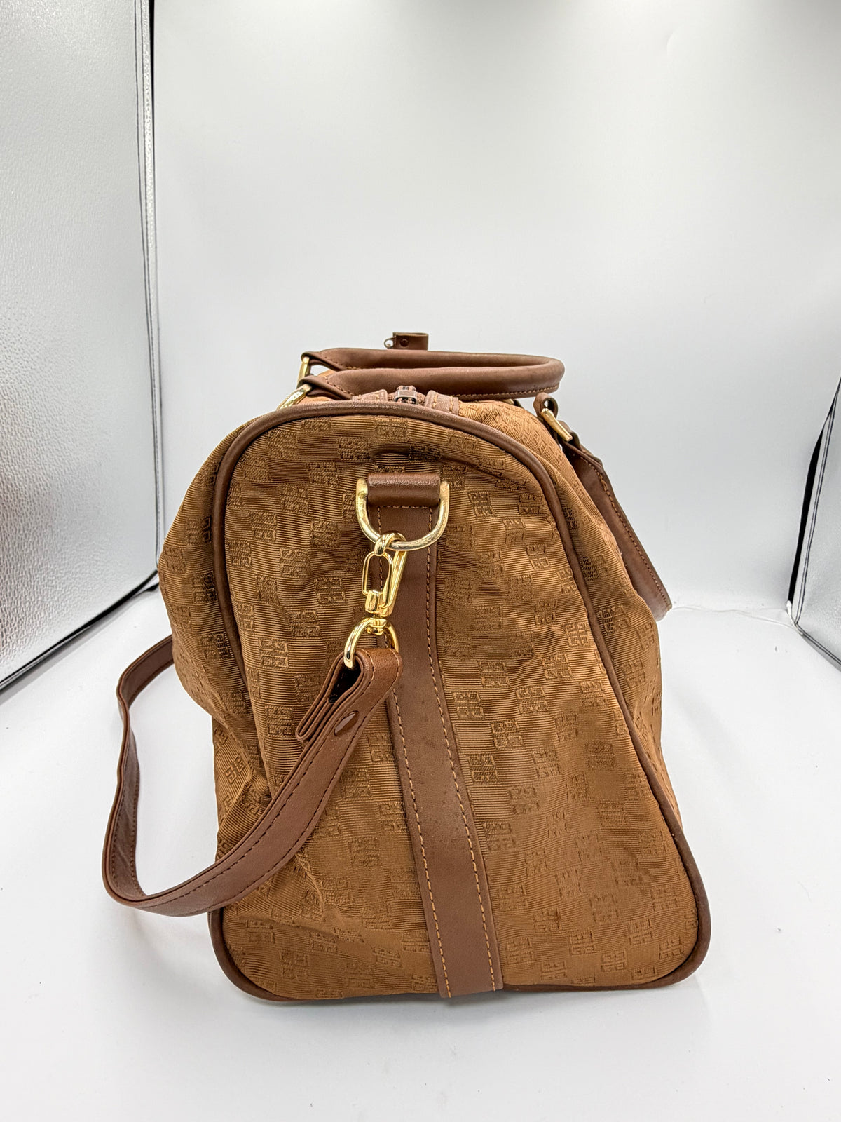 Givenchy Vintage 4G Monogram Boston Bag with Crossbody Stra