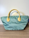 Burberry Blue Label Nova Check Aqua Blue Mini Tote Bag