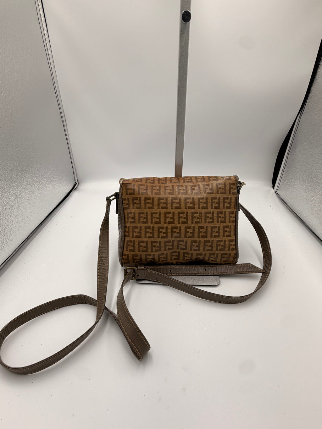 Fendi Zucca Flap Crossbody Bag
