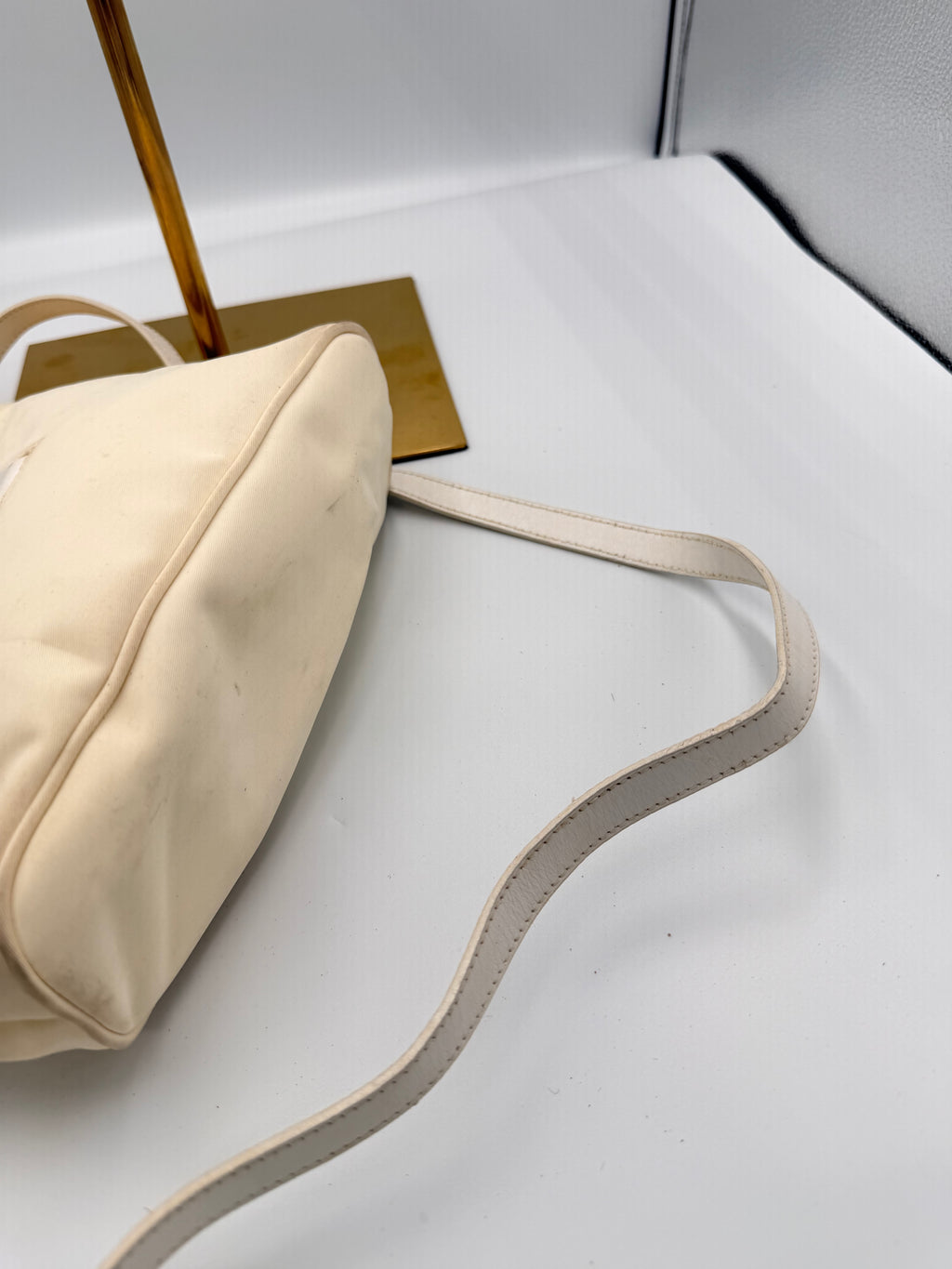 Fendi Cream Canvas & Leather FF Tote Bag