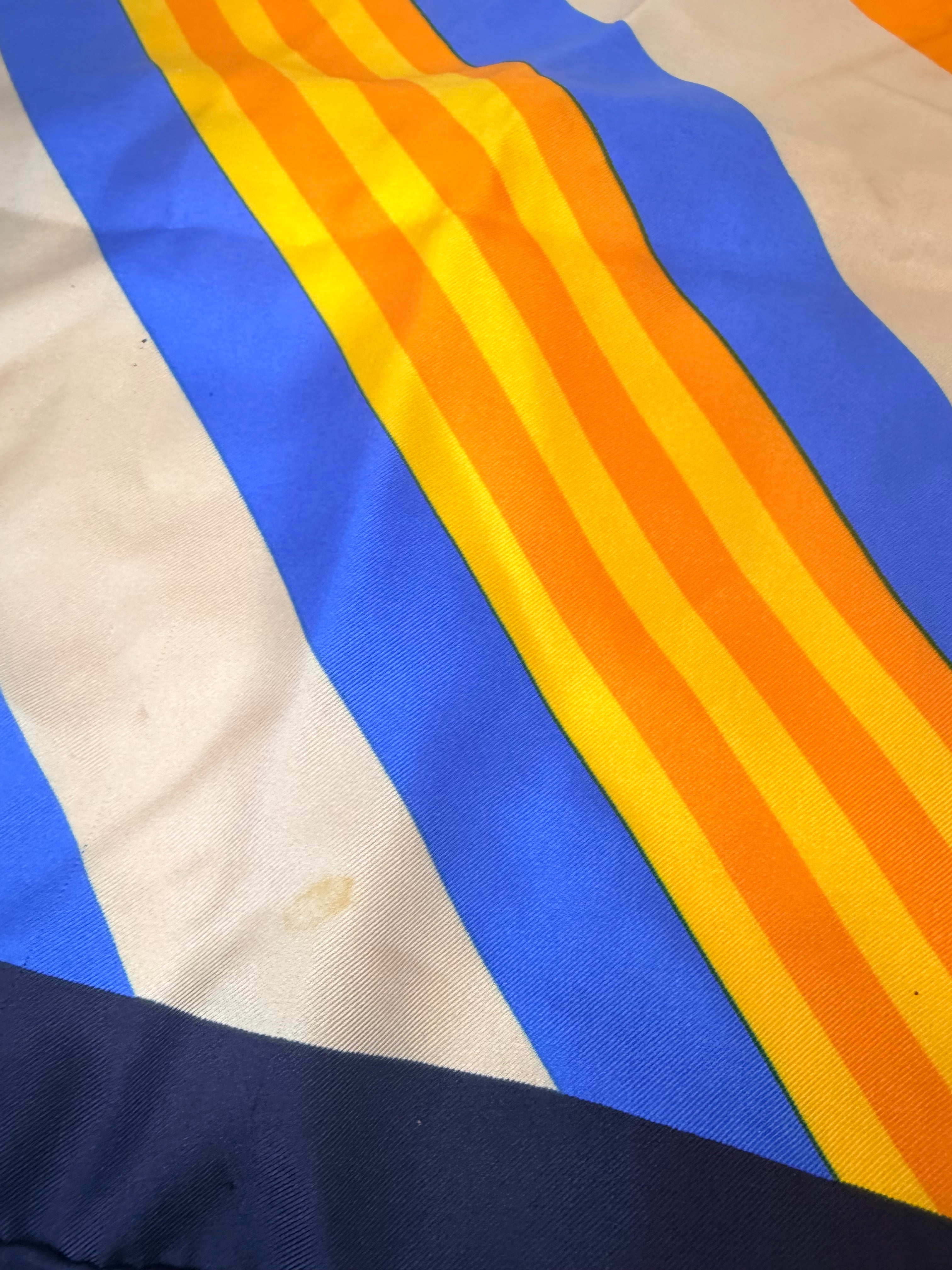 Yves Saint Laurent Geometric Silk Scarf
