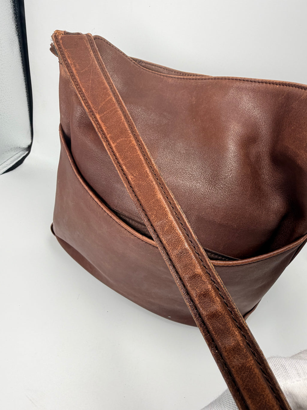 Coach Vintage Leather Shoulder Bag – Brown