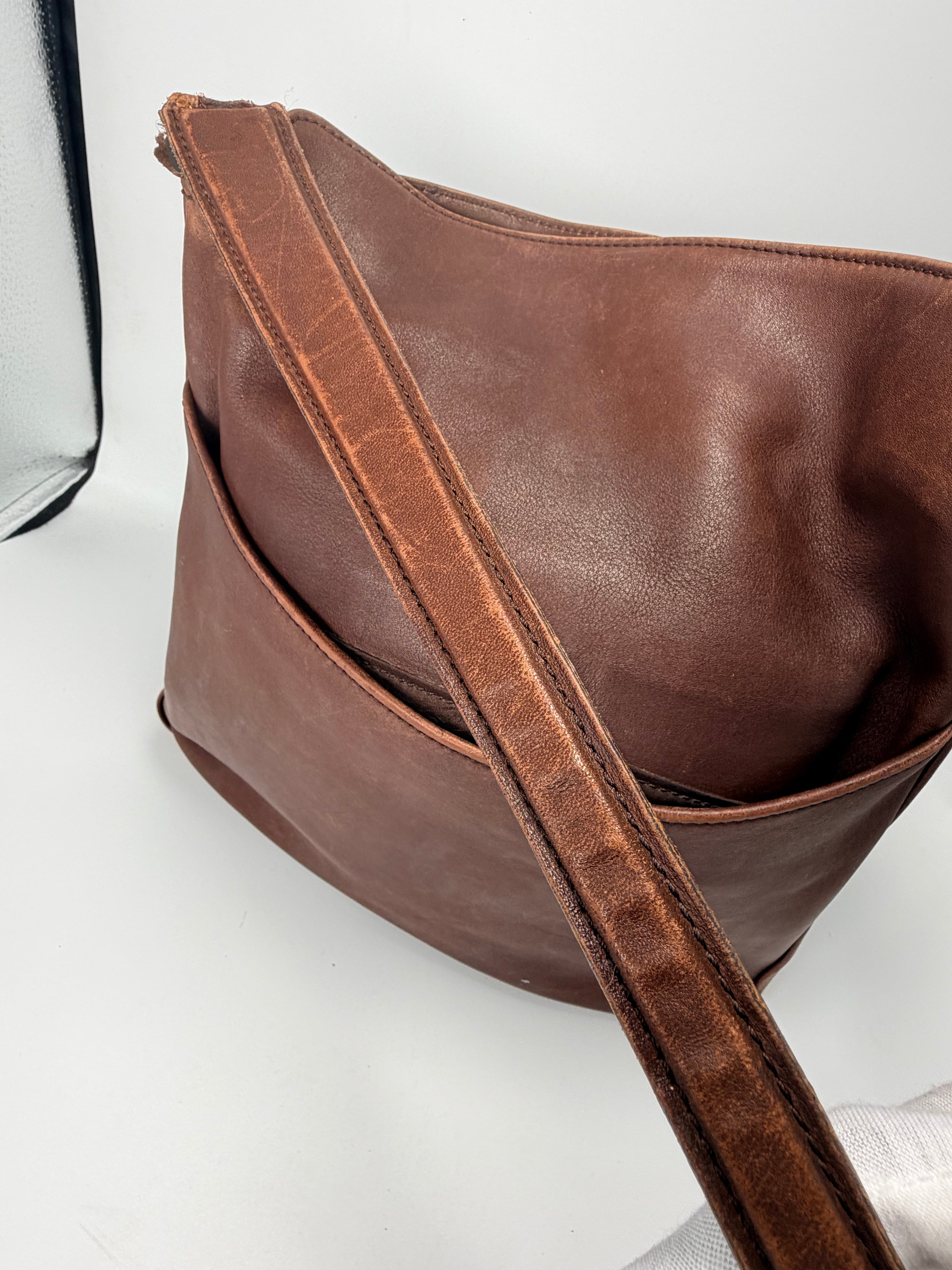 Coach Vintage Leather Shoulder Bag – Brown