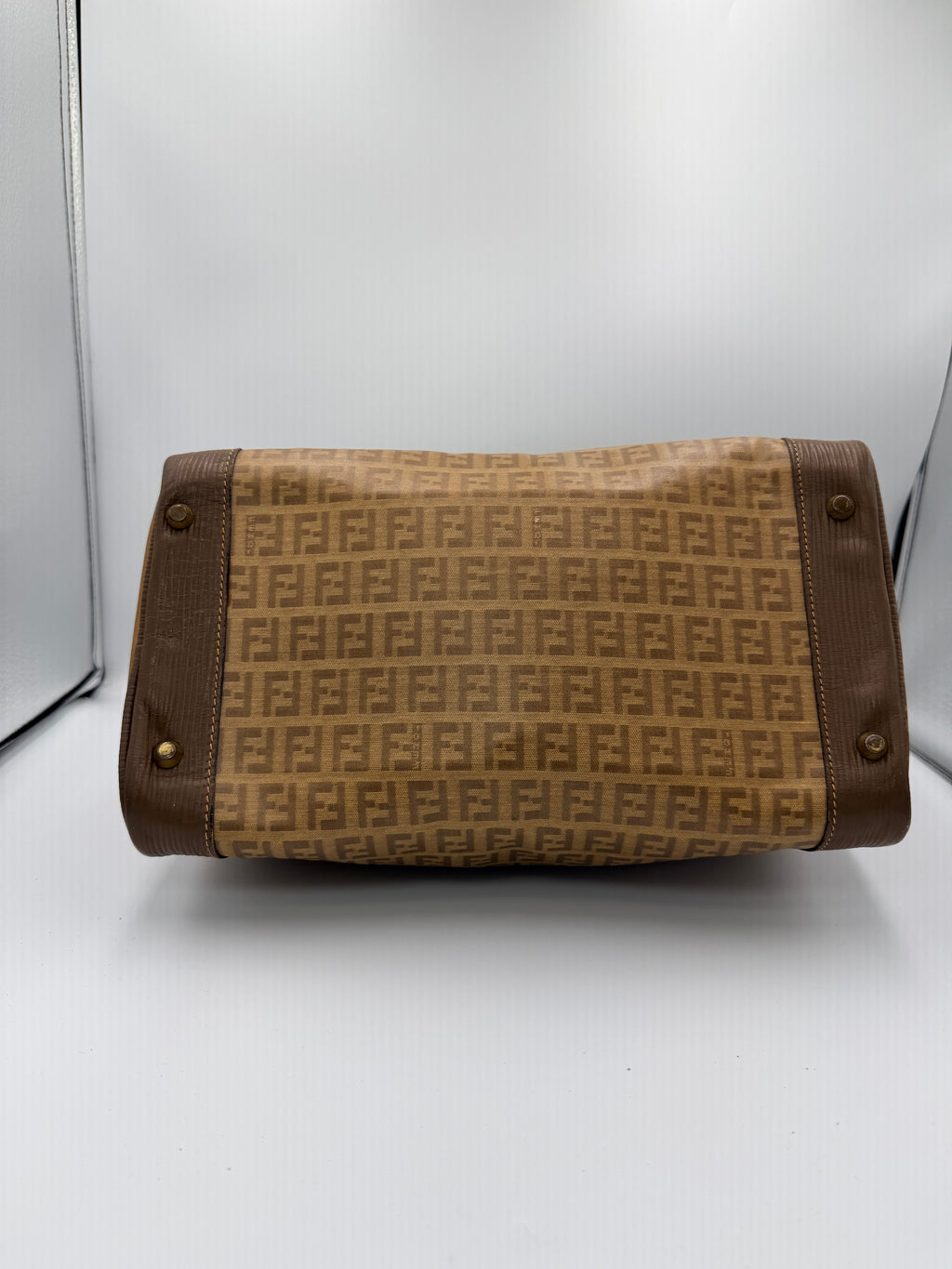 Fendi Zucca Monogram Boston Bag