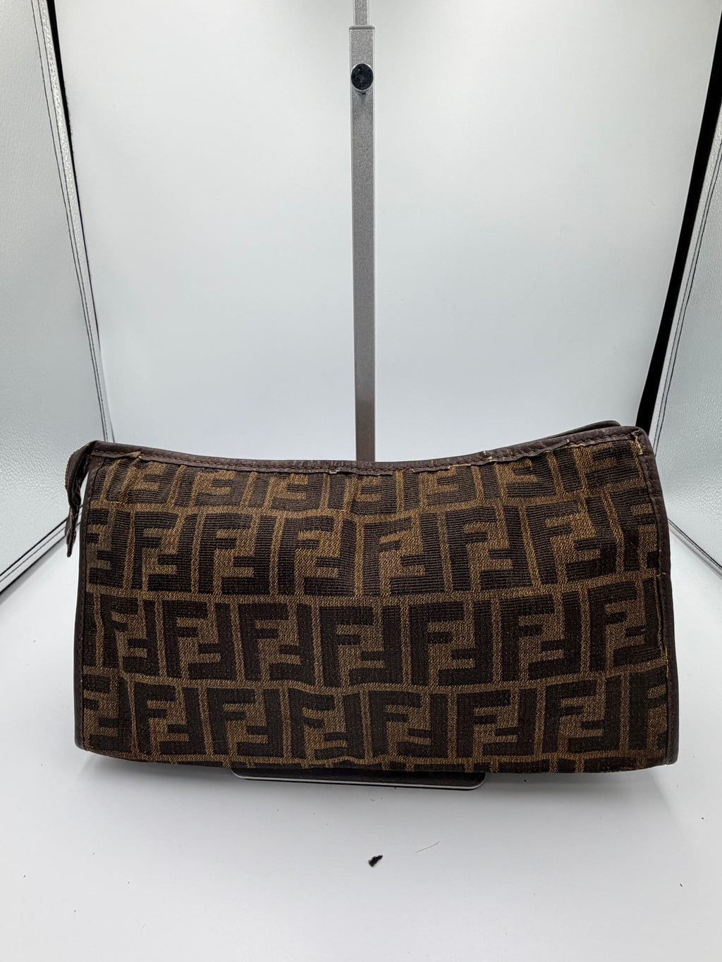 Fendi Zucca Canvas Zip Pouch / Clutch