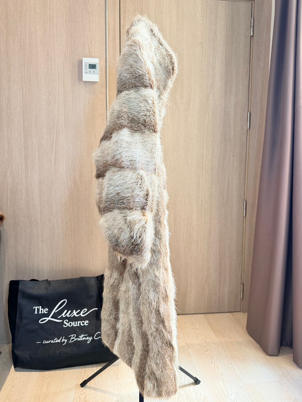 Vintage Natural Racoon Fur Coat - XL - 012