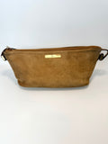 Vintage Gucci Suede Mini Shoulder Bag — Camel Brown