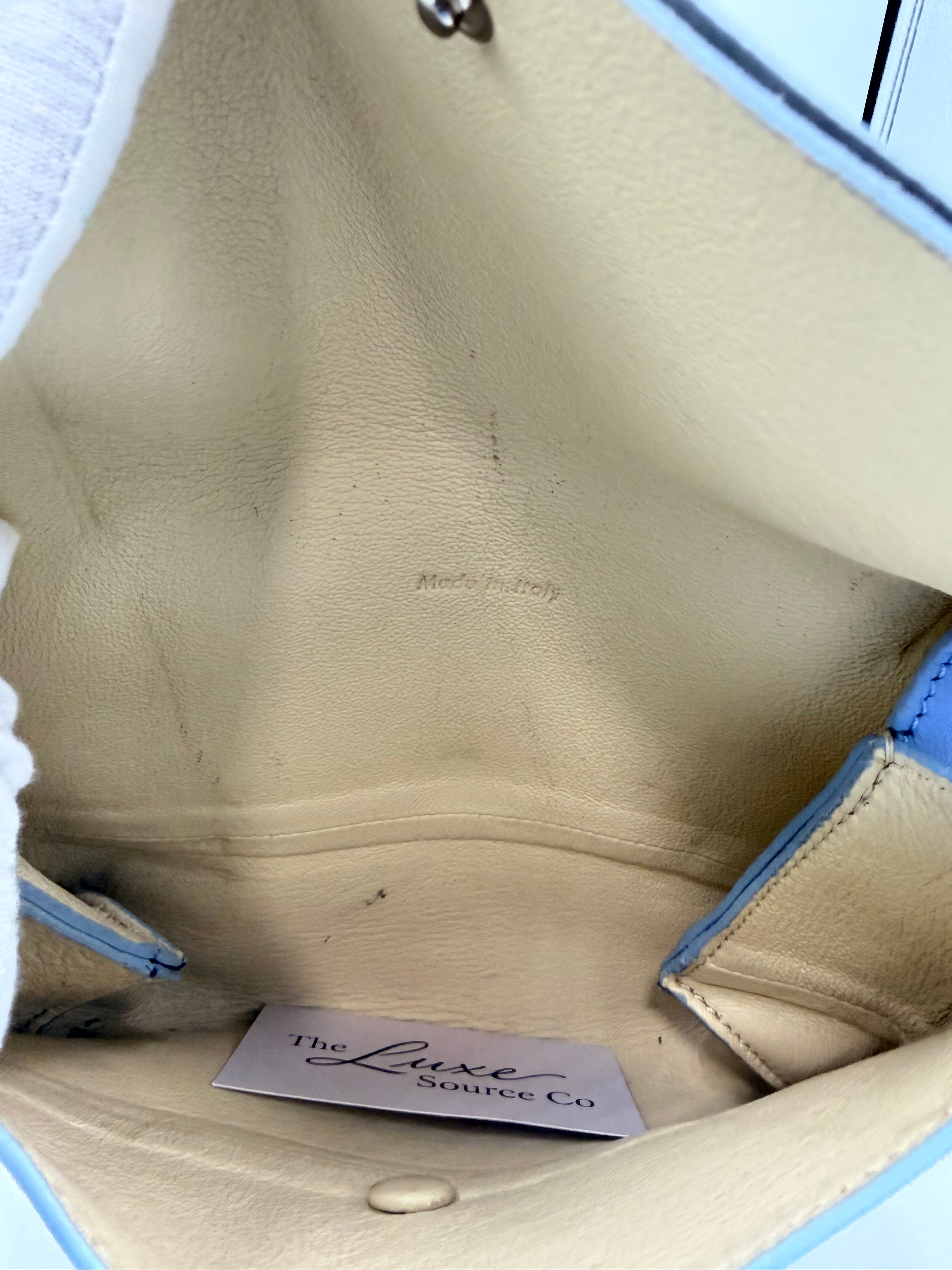 Céline Bi-Color Leather Fold Mini Clutch