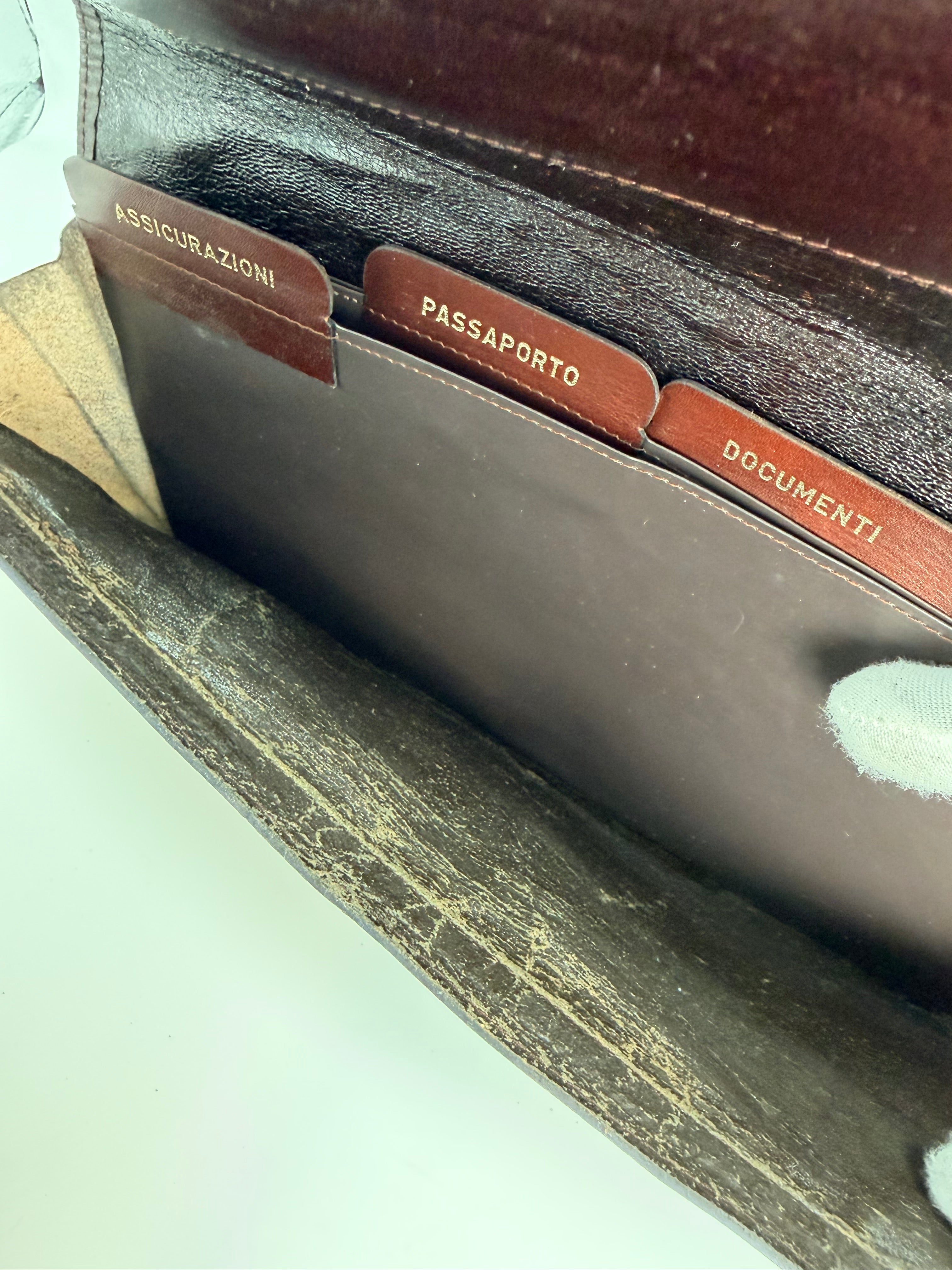 Fendi Zucca Canvas Clutch & Document Holder