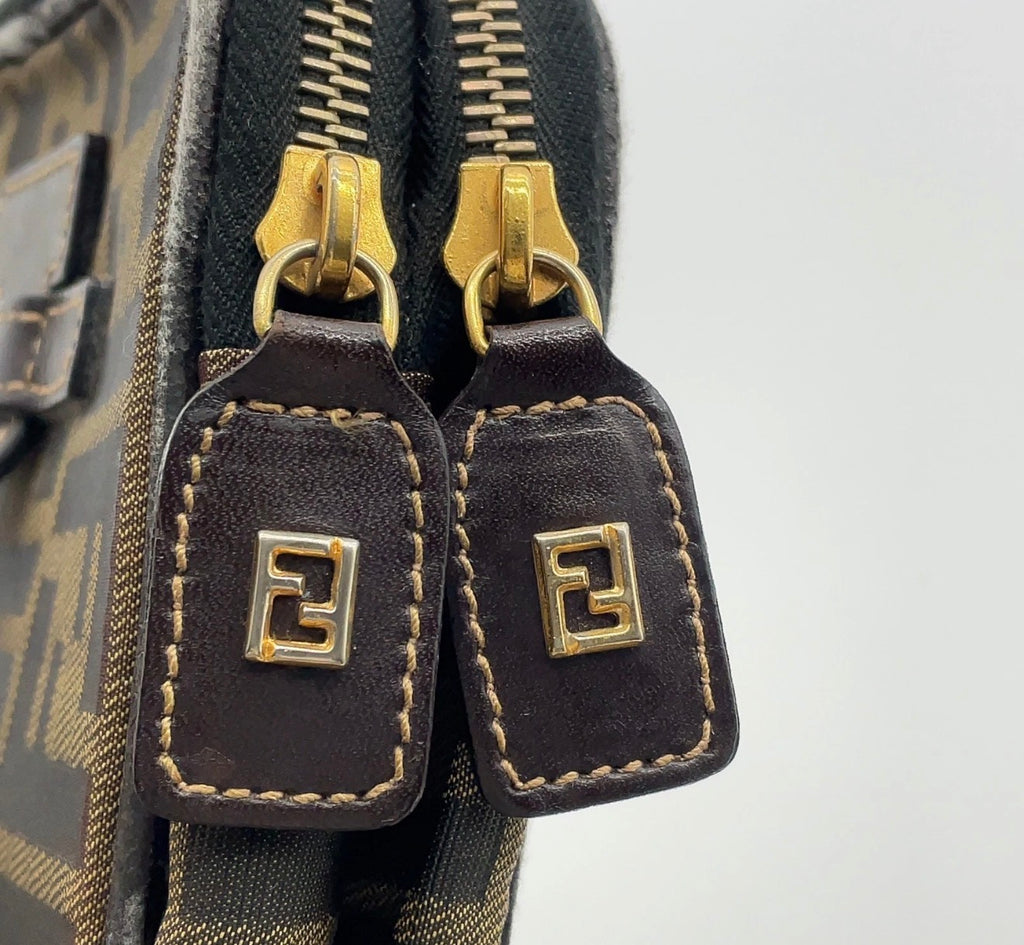Fendi Zucca Train Case / Vanity Bag