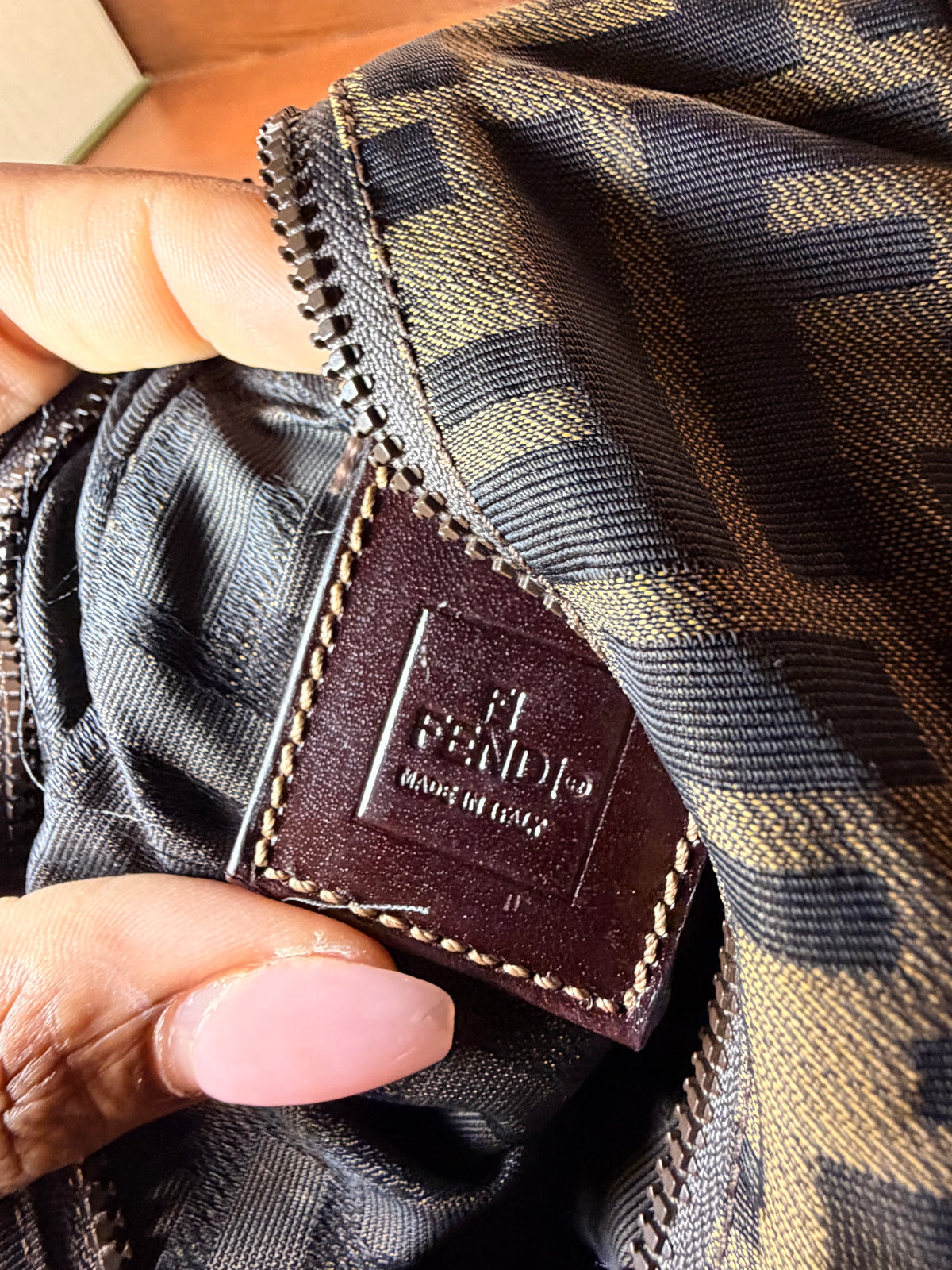 Fendi Zucca Monogram Mini Tote Bag