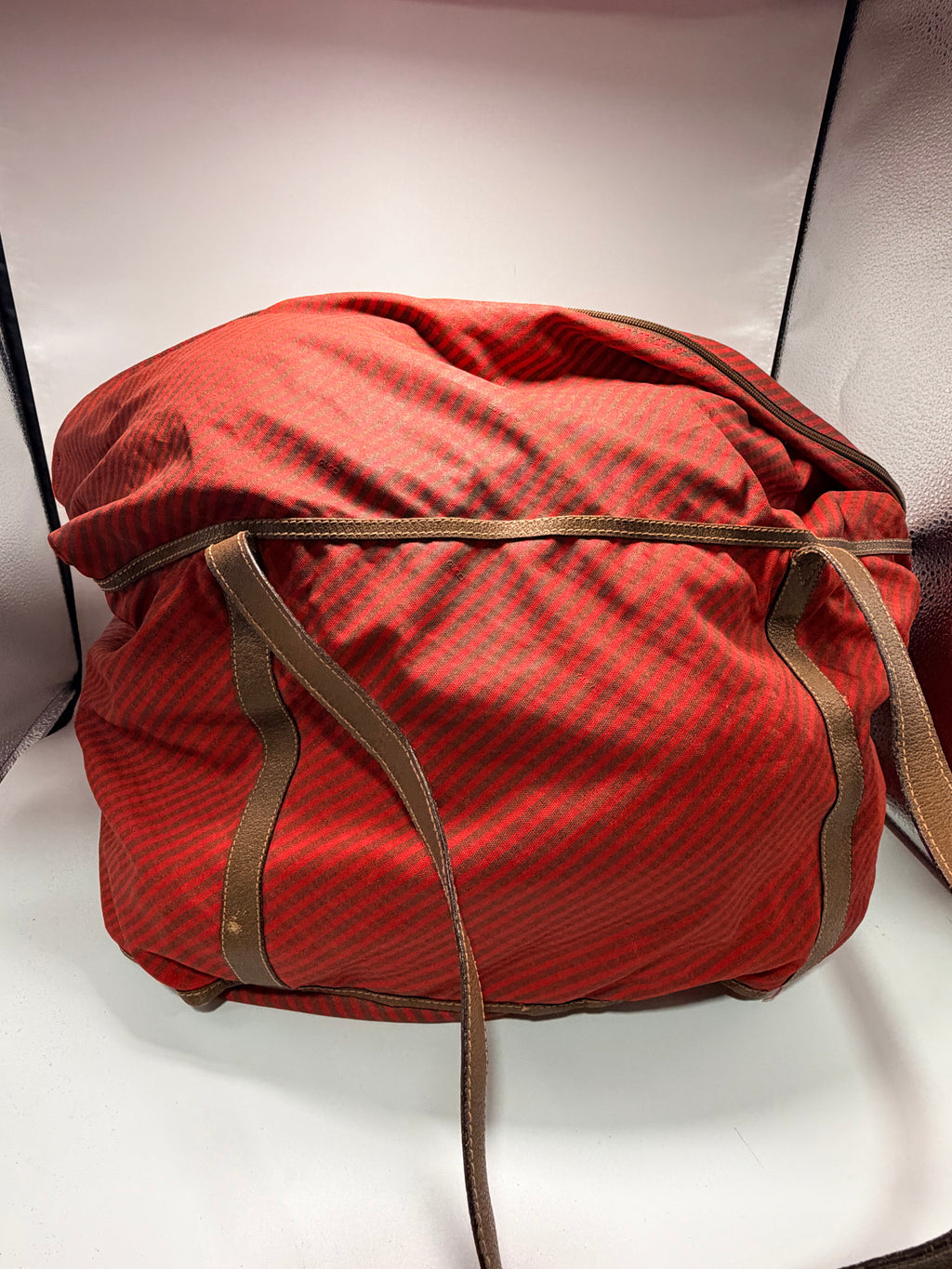 GUCCI Vintage Nylon Duffle Bag with Mini Pouch