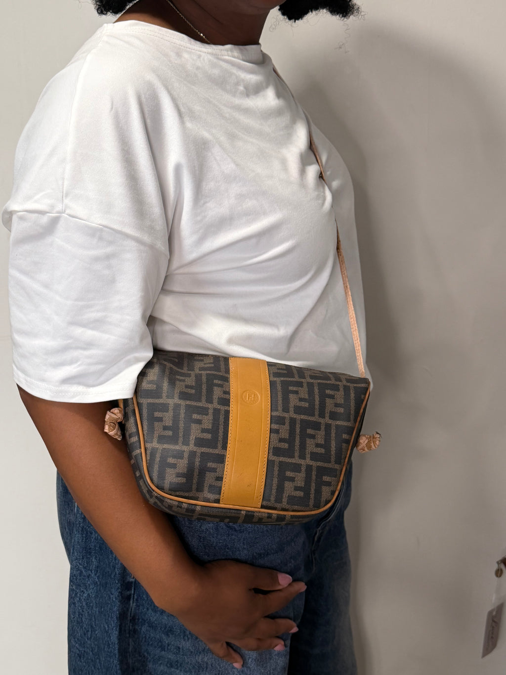 Fendi Zucca Monogram Crossbody Bag