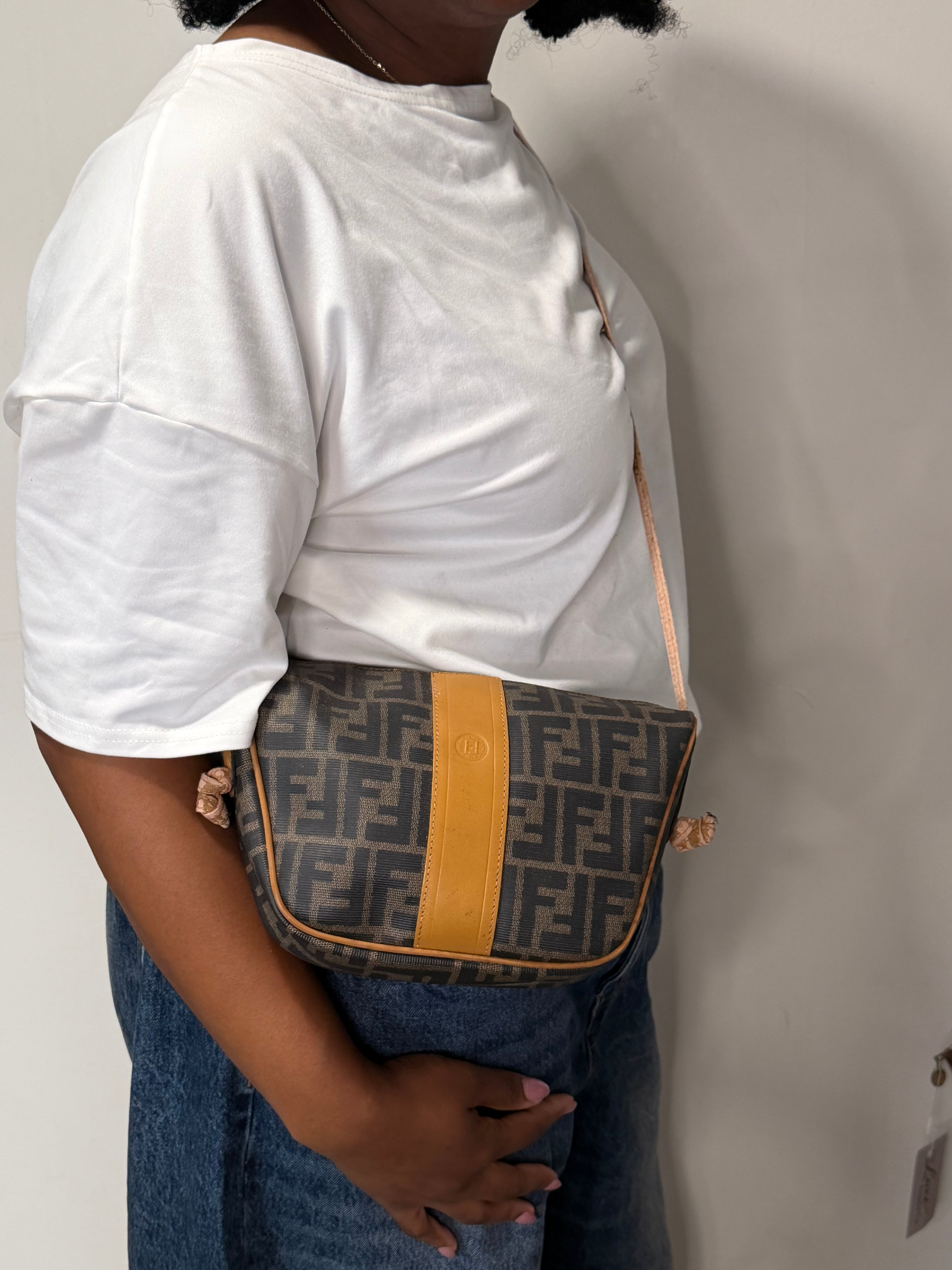 Fendi Zucca Monogram Crossbody Bag