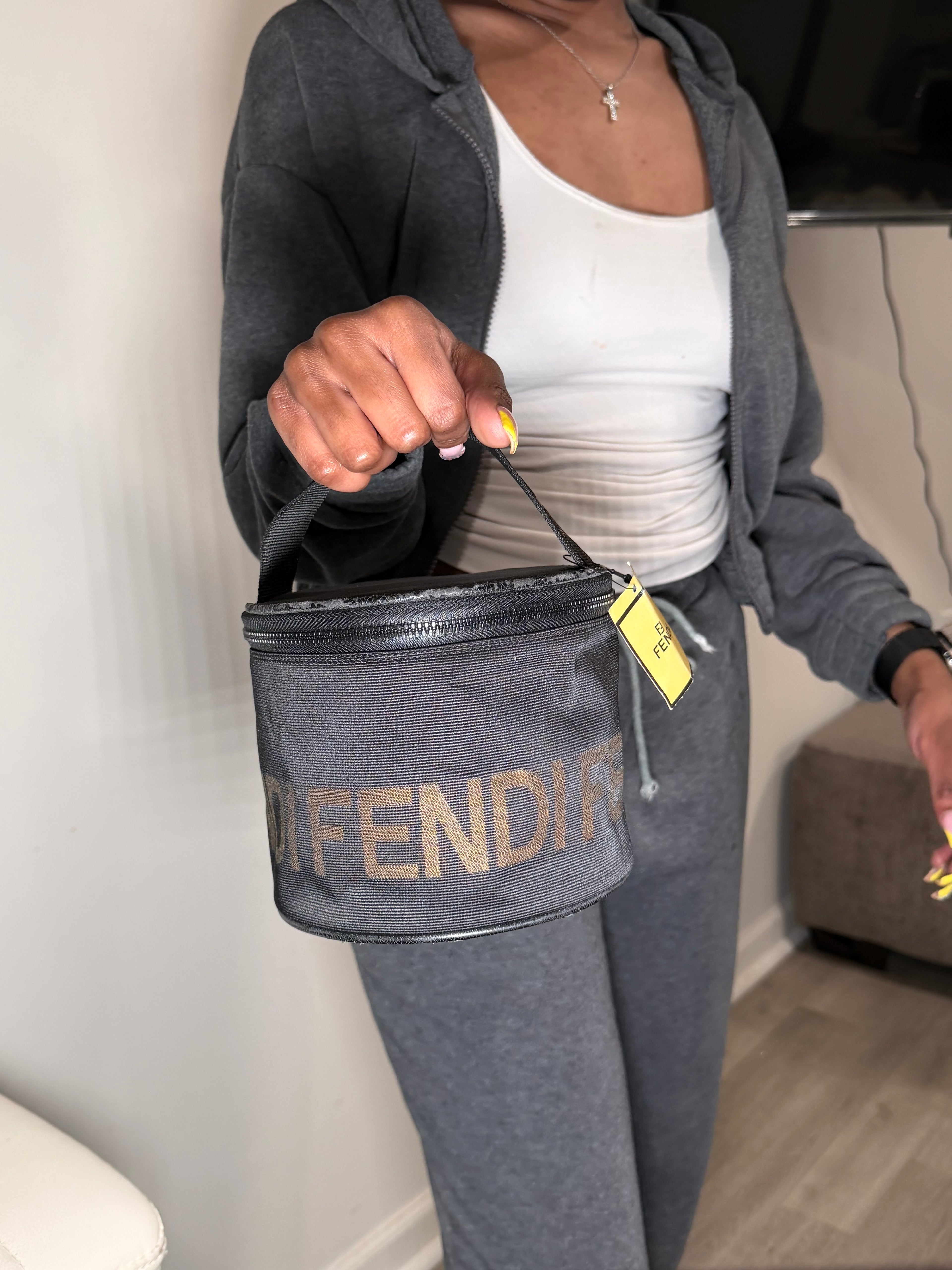 Fendi Zucca Canvas Vanity Bag (Tags Attached)