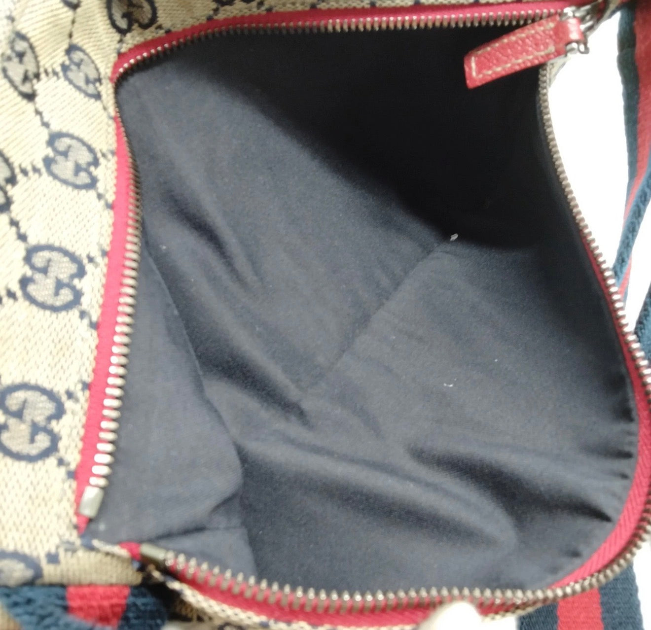 Gucci GG Canvas Belt Bag / Waist Bag (Blue/Red)