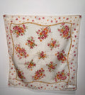 Burberrys Floral Bouquet Silk Scarf in Romantic Rose Print