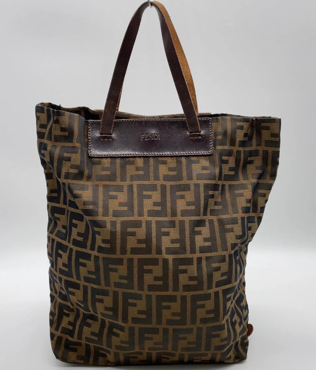 Fendi Zucca Canvas Tote Bag