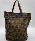 Fendi Zucca Canvas Tote Bag
