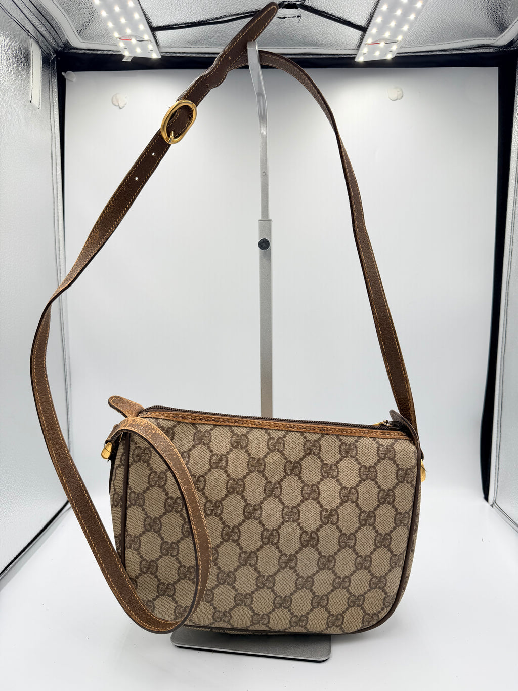 Gucci GG Supreme Web Crossbody Bag