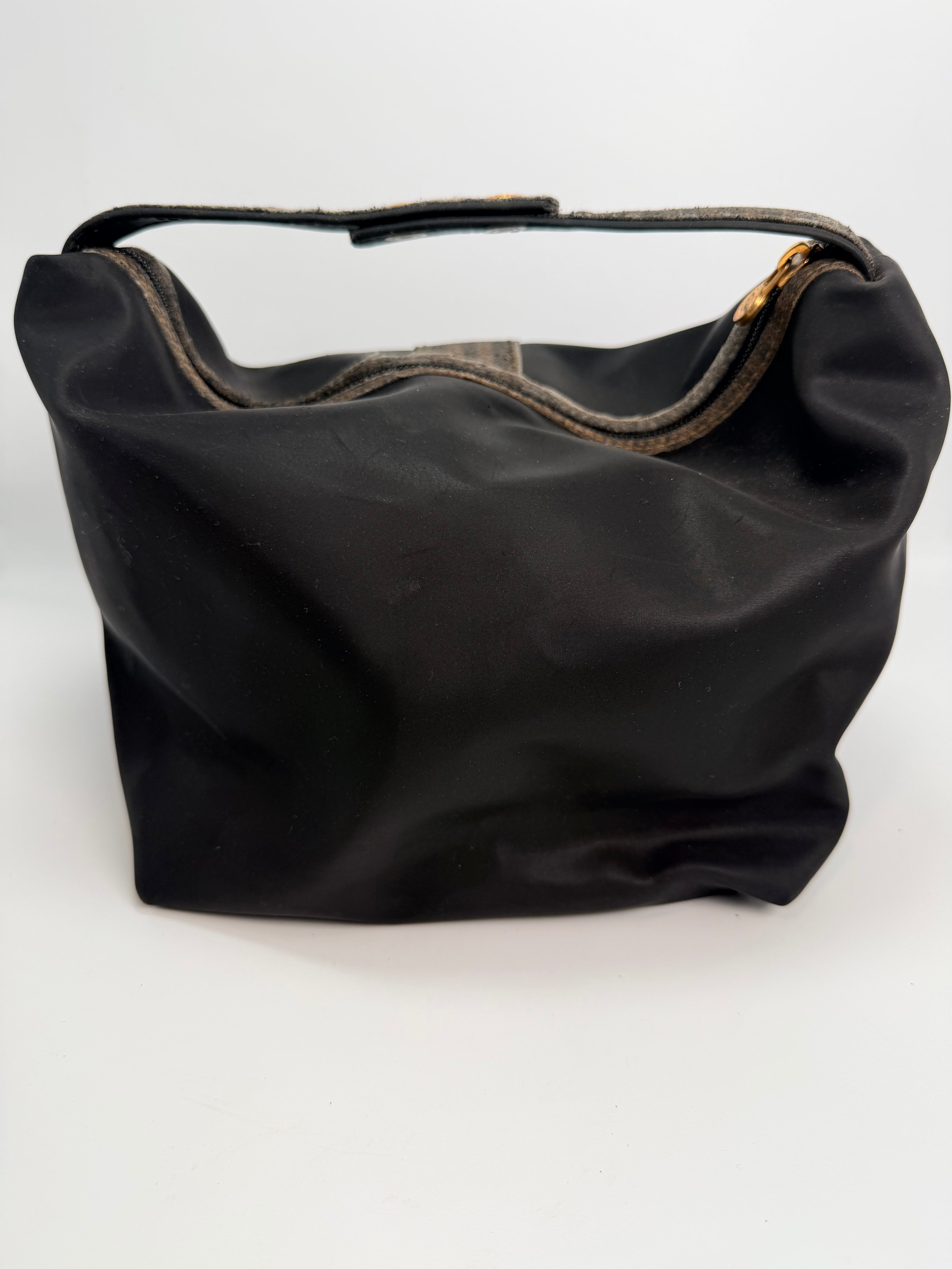 FENDI Pequin Stripe Vanity Bag