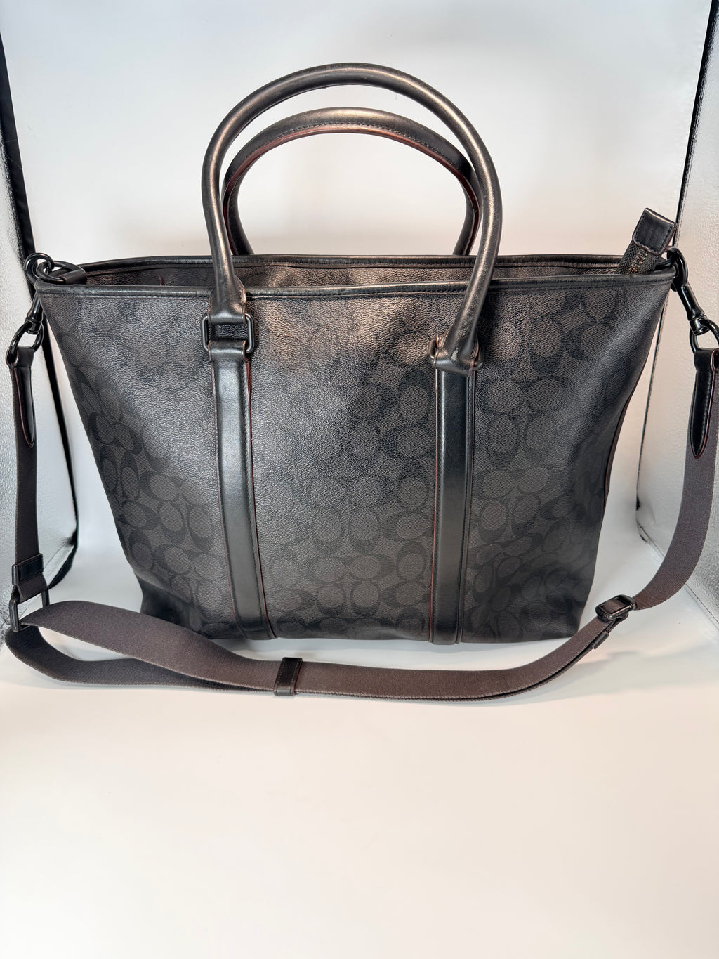 Coach Signature Tote Bag – Black/Grey