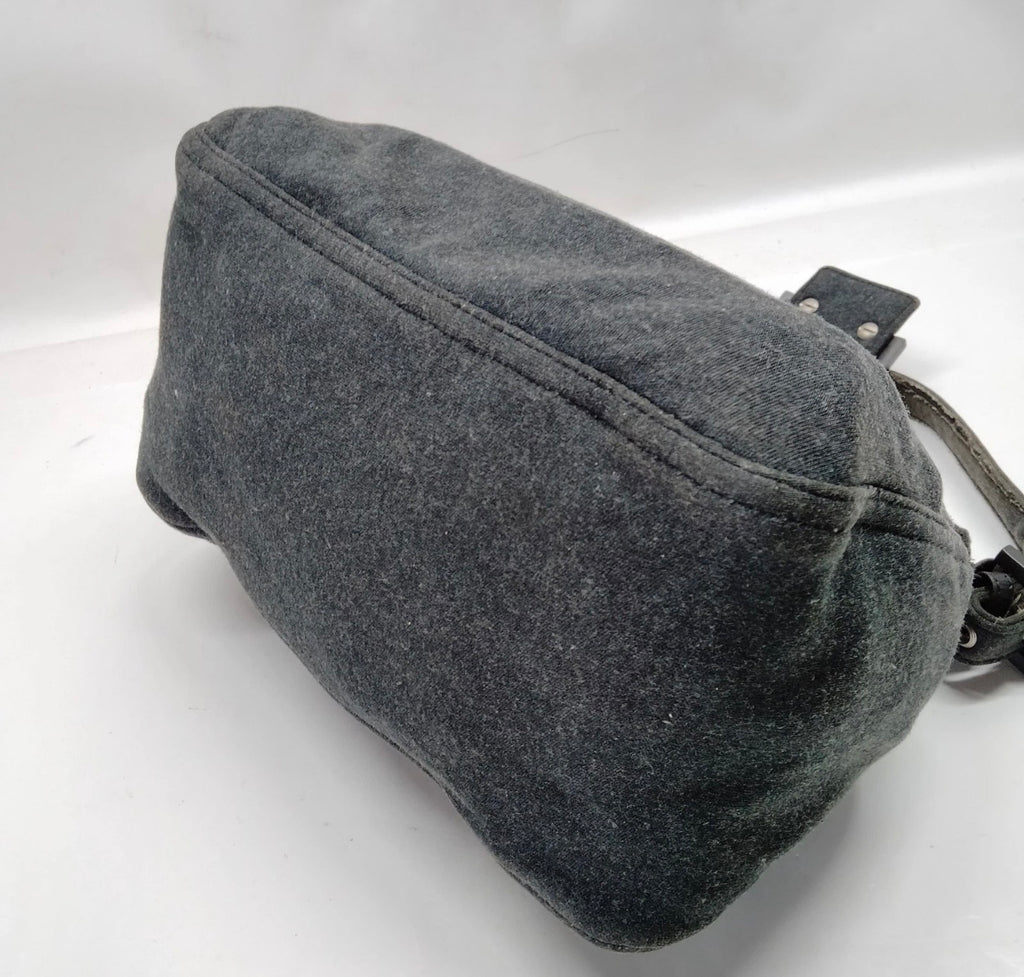 Fendi Mama Baguette – Charcoal Gray Cotton