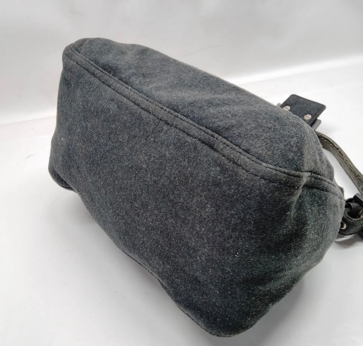 Fendi Mama Baguette – Charcoal Gray Cotton