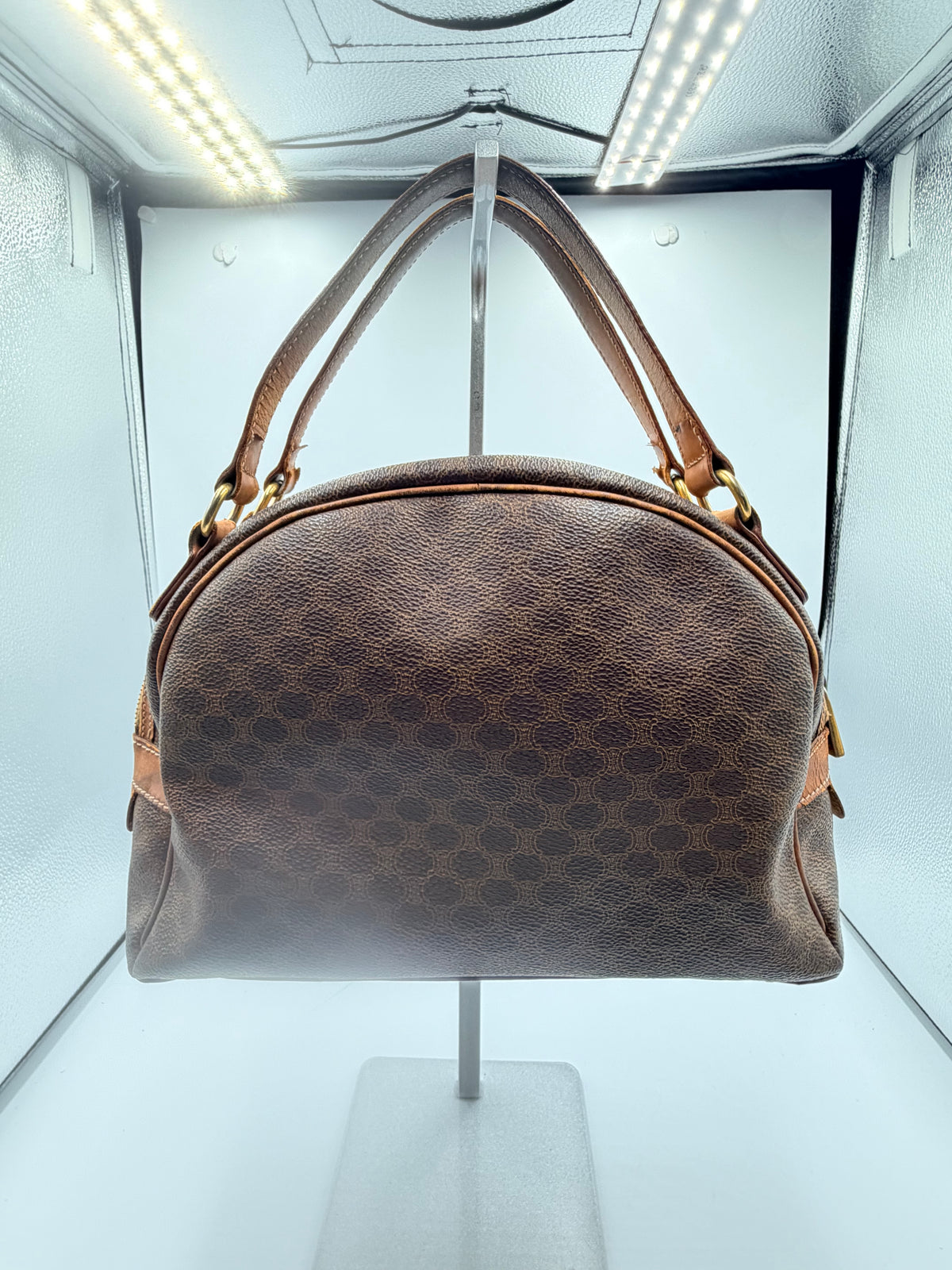 Celine Vintage Macadam Dome Handbag