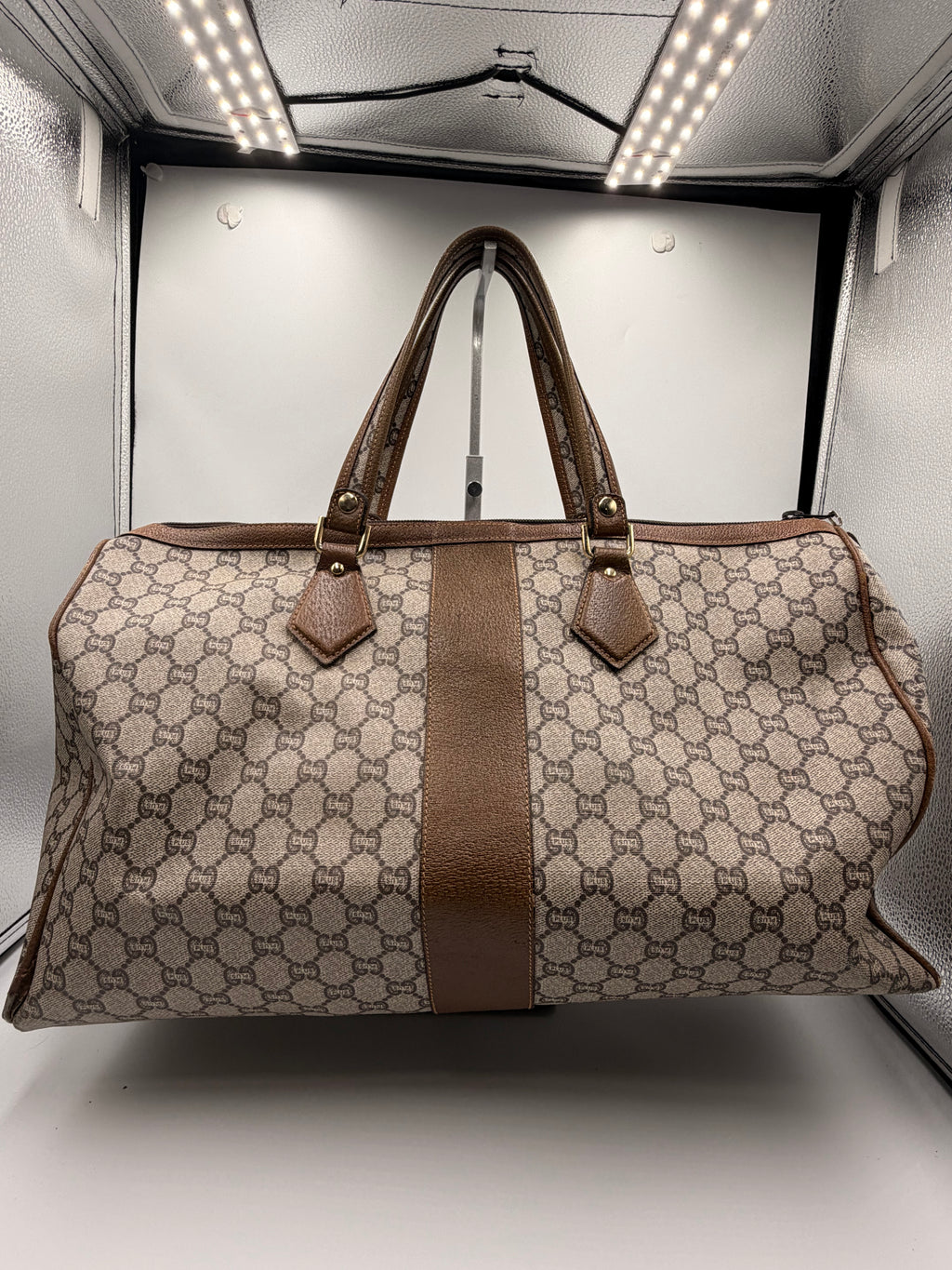 Gucci Monogram Boston Bag