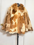 Vintage Patchwork Rabbit Fur Coat (Natural) – Medium / Large 009